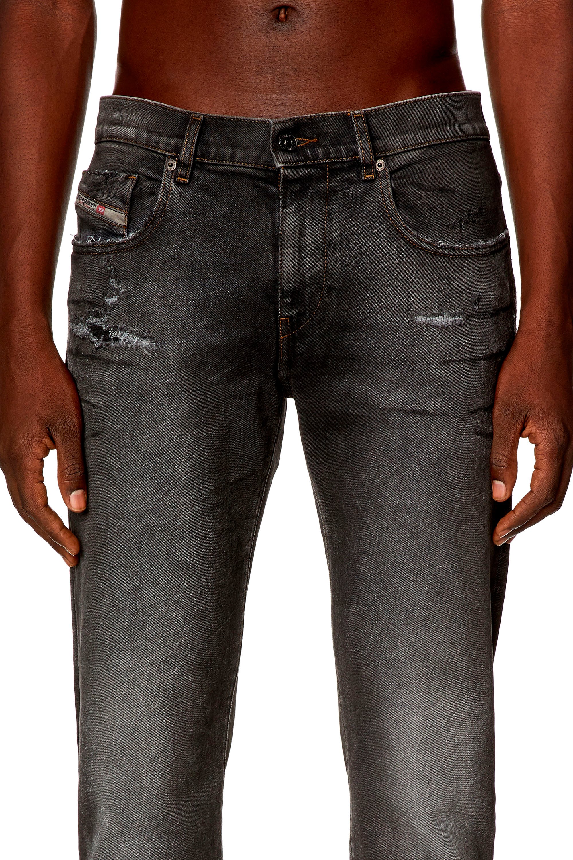 Diesel - Slim Jeans 2019 D-Strukt E9D78, Black/Dark grey - Image 5
