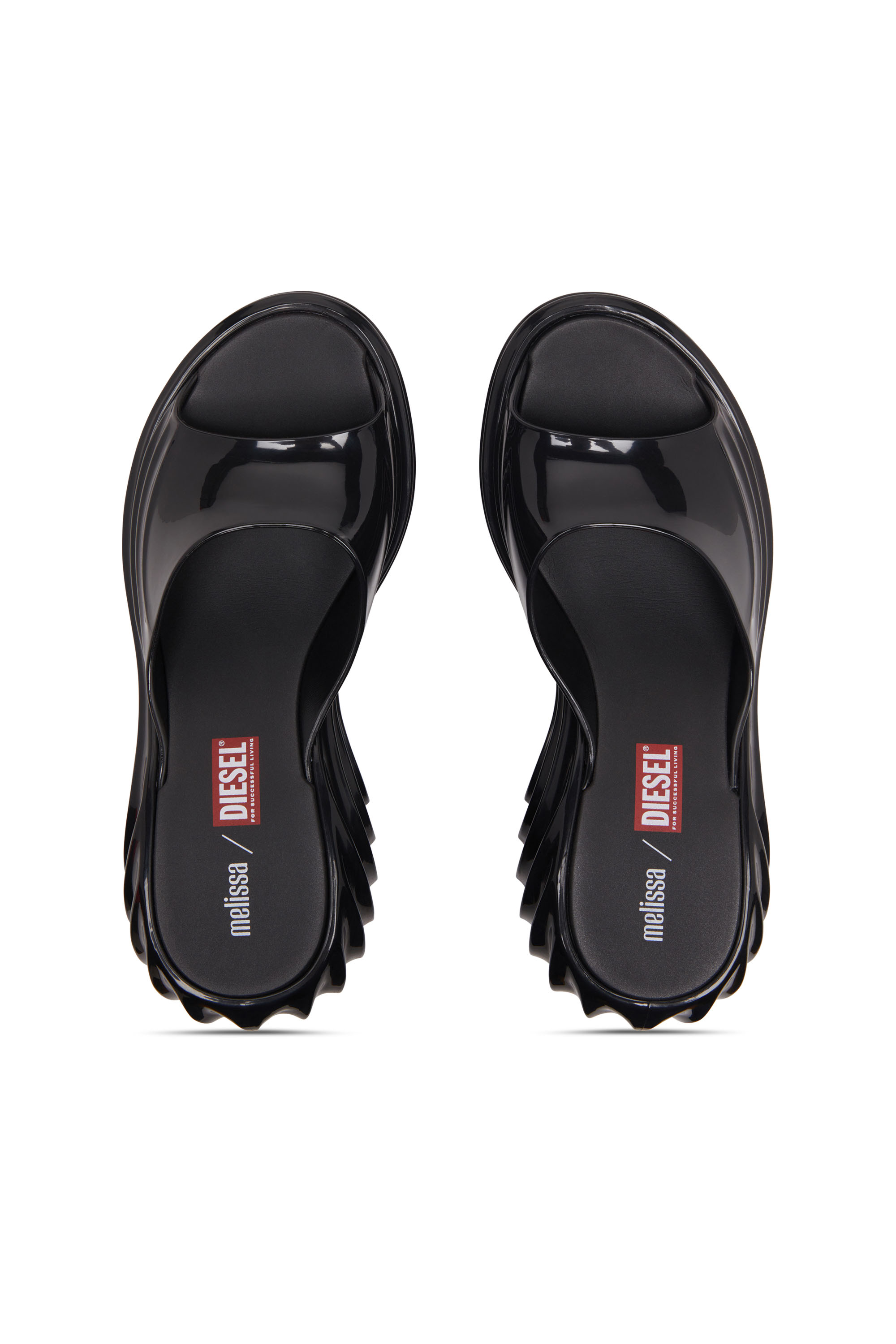 Diesel - MELISSA QUANTUM PLATFORM, Woman's Platform mule in Melflex® in Black - 4