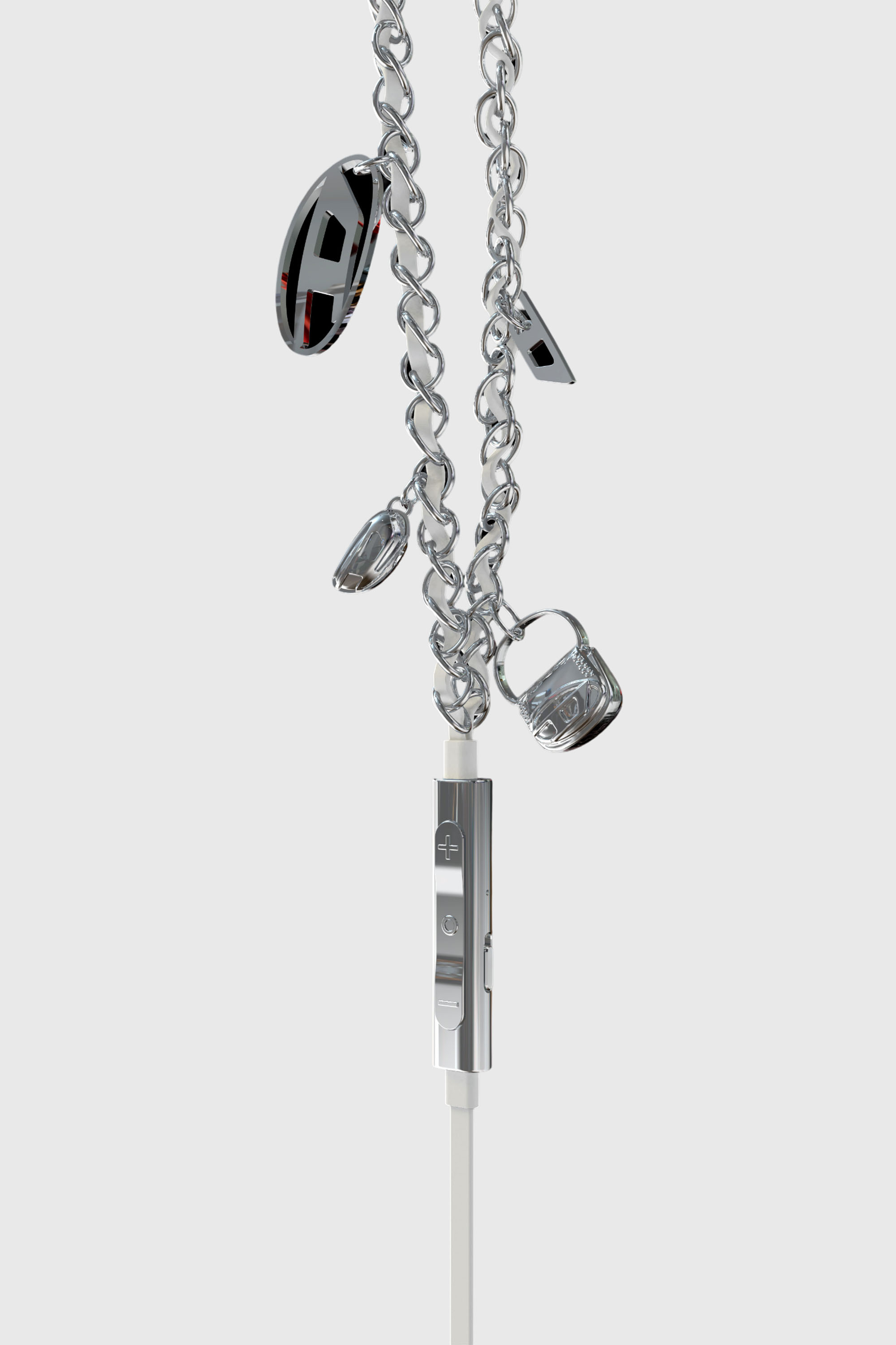Diesel - 60458  WIRED EARBUDS WIRED EARBUDS, Unisex's Wired Earbuds and charms in Silver - 2