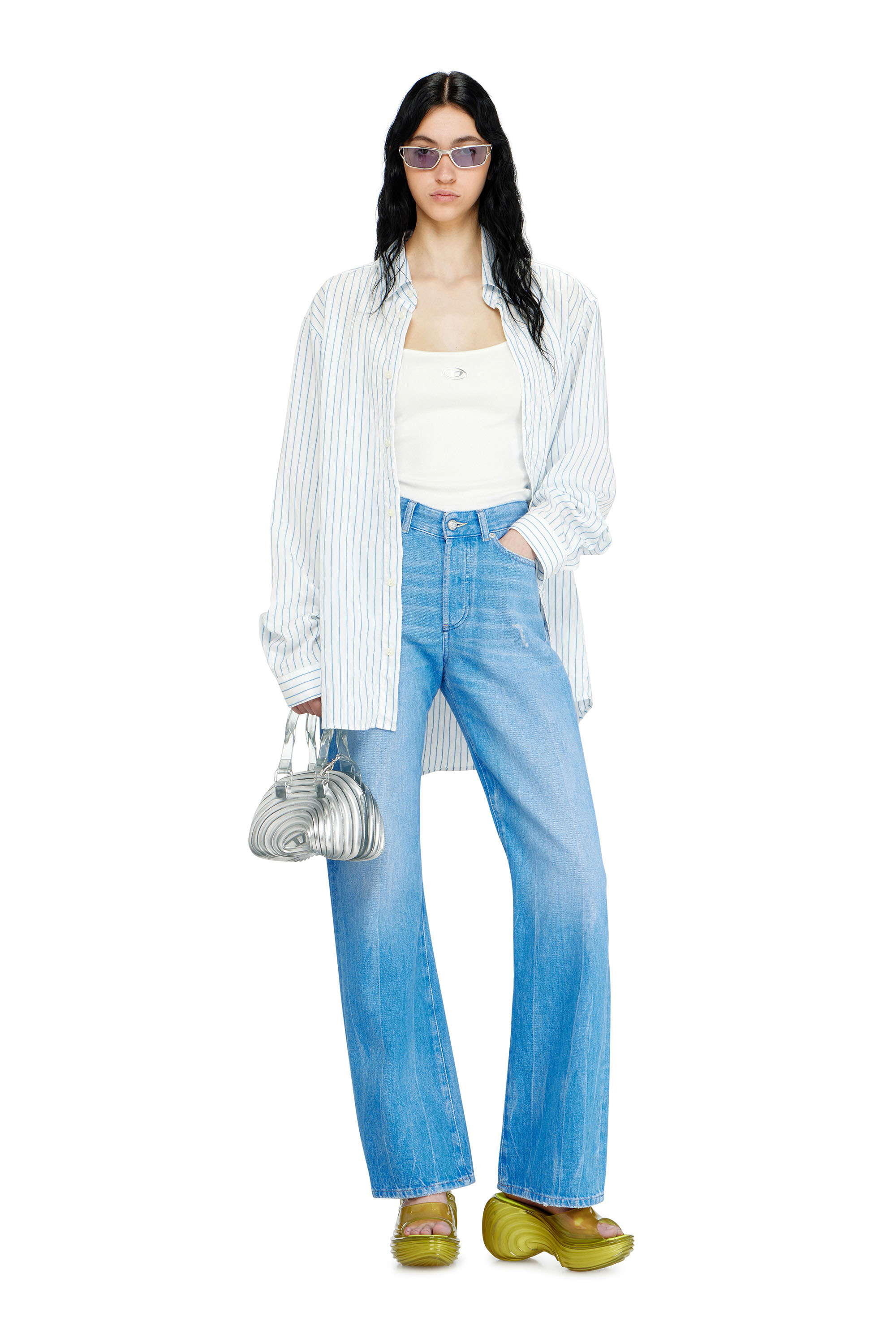 Diesel - MELISSA QUANTUM PLATFORM, Woman's Platform mule in Melflex&reg; in Yellow - 3