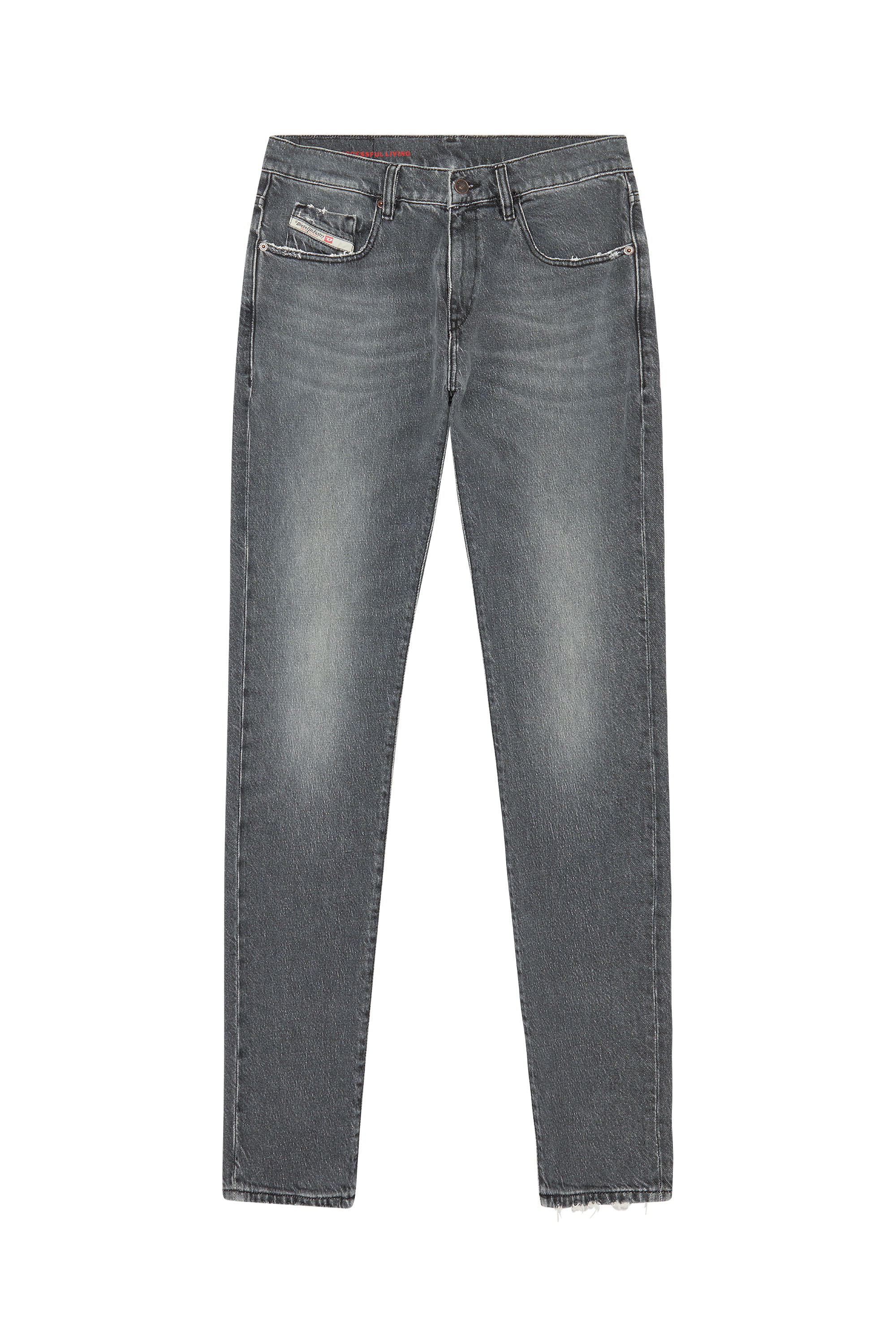 Diesel - Slim Jeans 2019 D-Strukt 09E75, Black/Dark grey - Image 5
