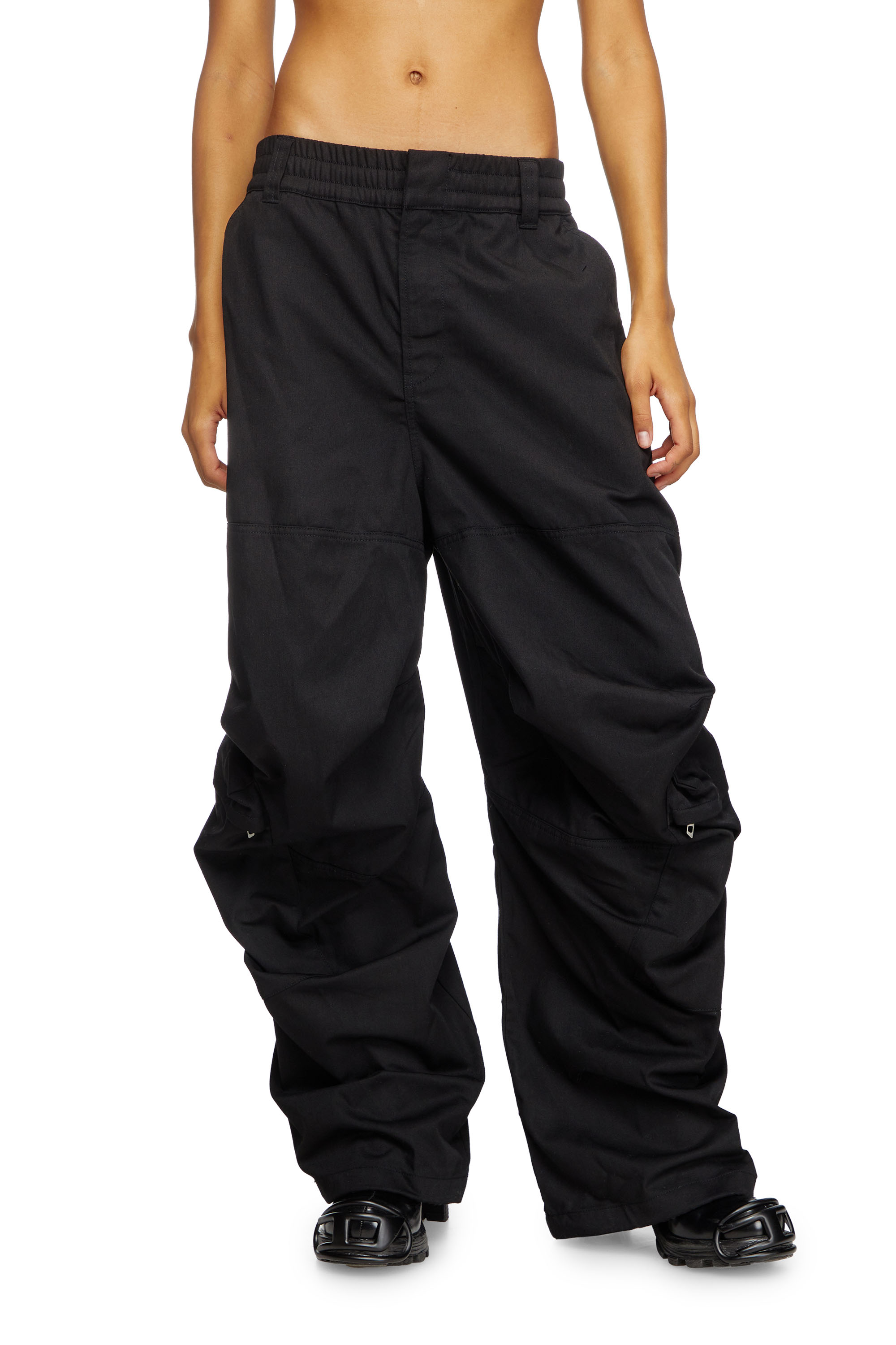 Diesel - P-ARNE-FEM-P2, Woman's Cargo pants in cotton twill in null - 1