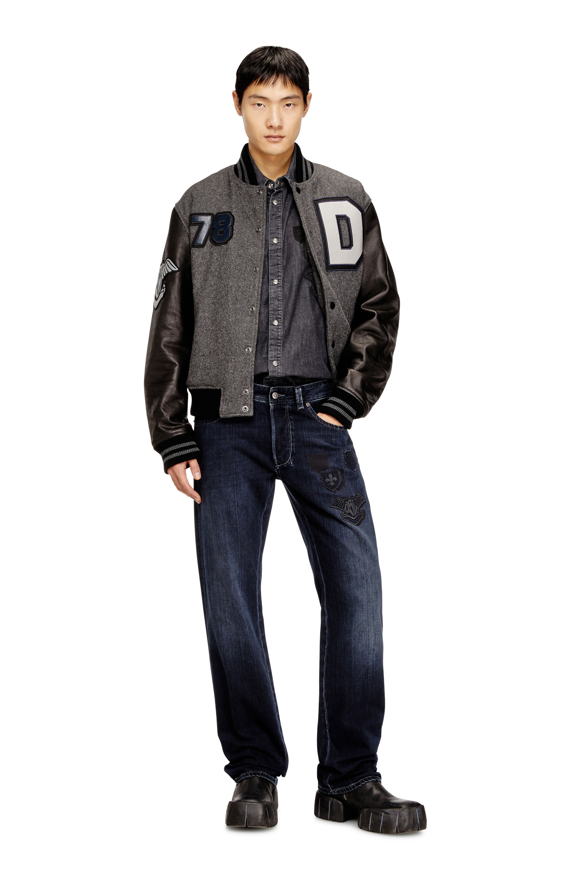 Diesel - Man's Regular Jeans 1985 Larkee 09Q19, Dark Blue - 2
