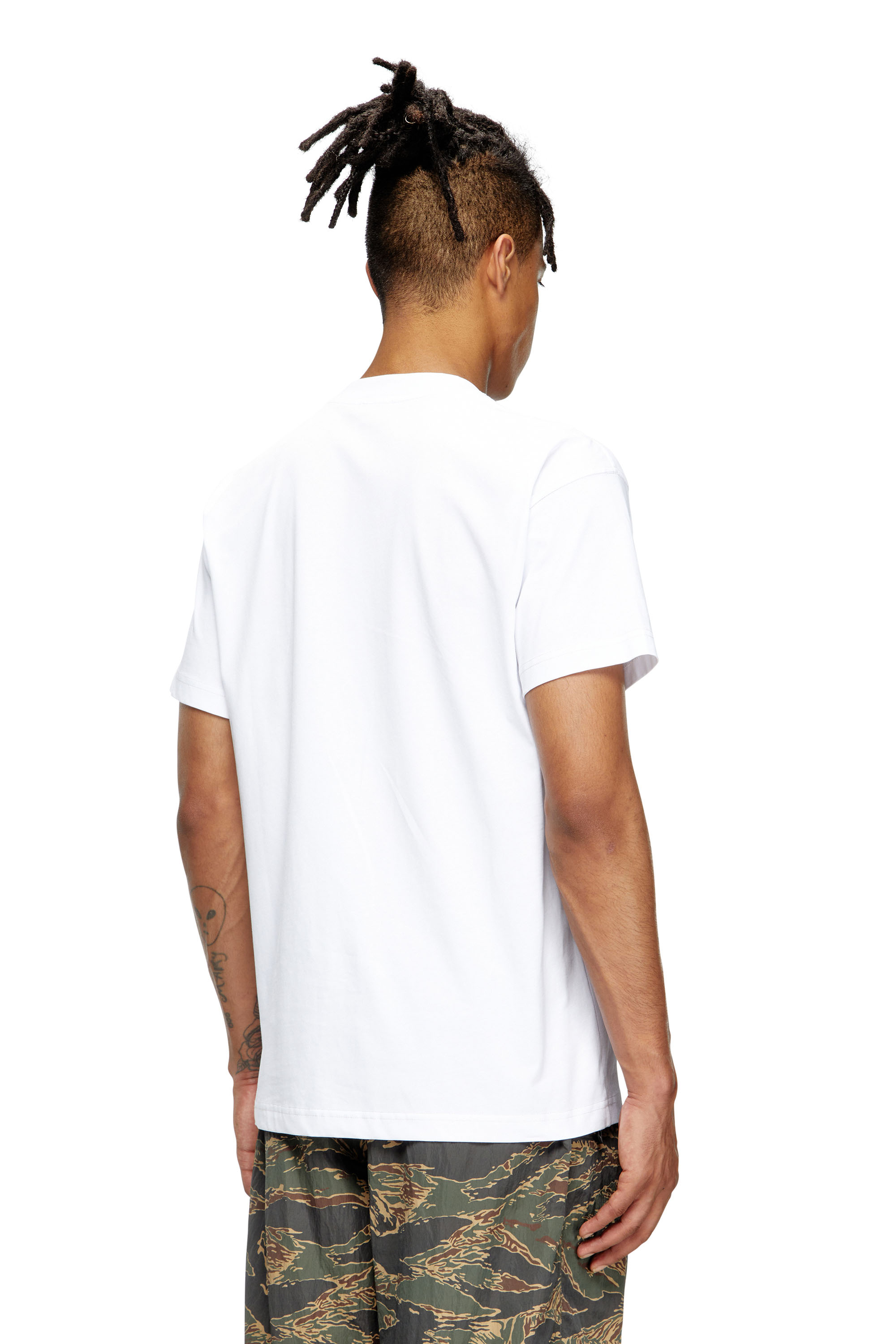 Diesel - T-NORM-T11, Man's T-shirt with Oval D logo in null - 4