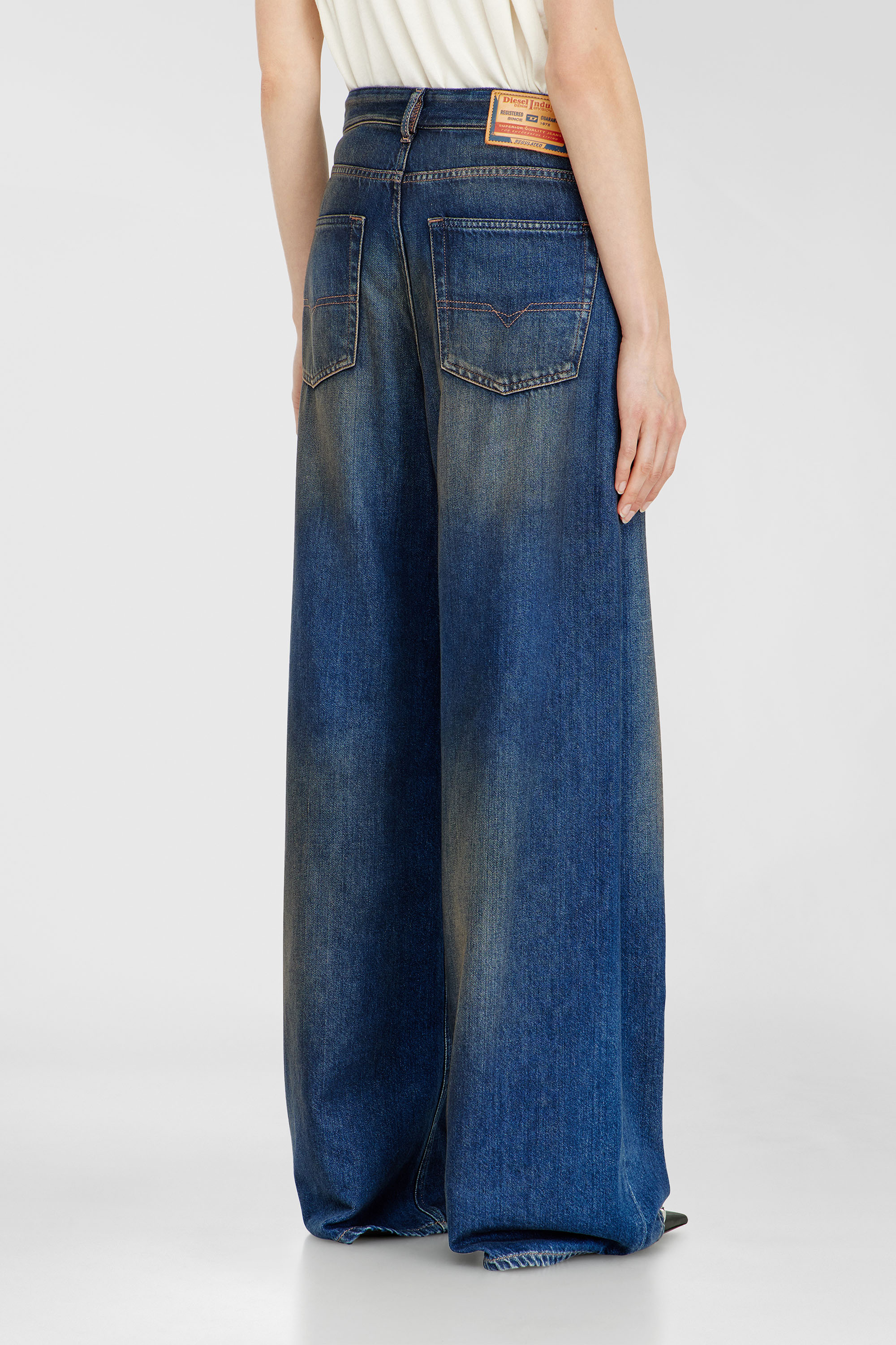 Diesel - Woman's Relaxed Jeans 1996 D-Sire 09P47, Dark Blue - 5