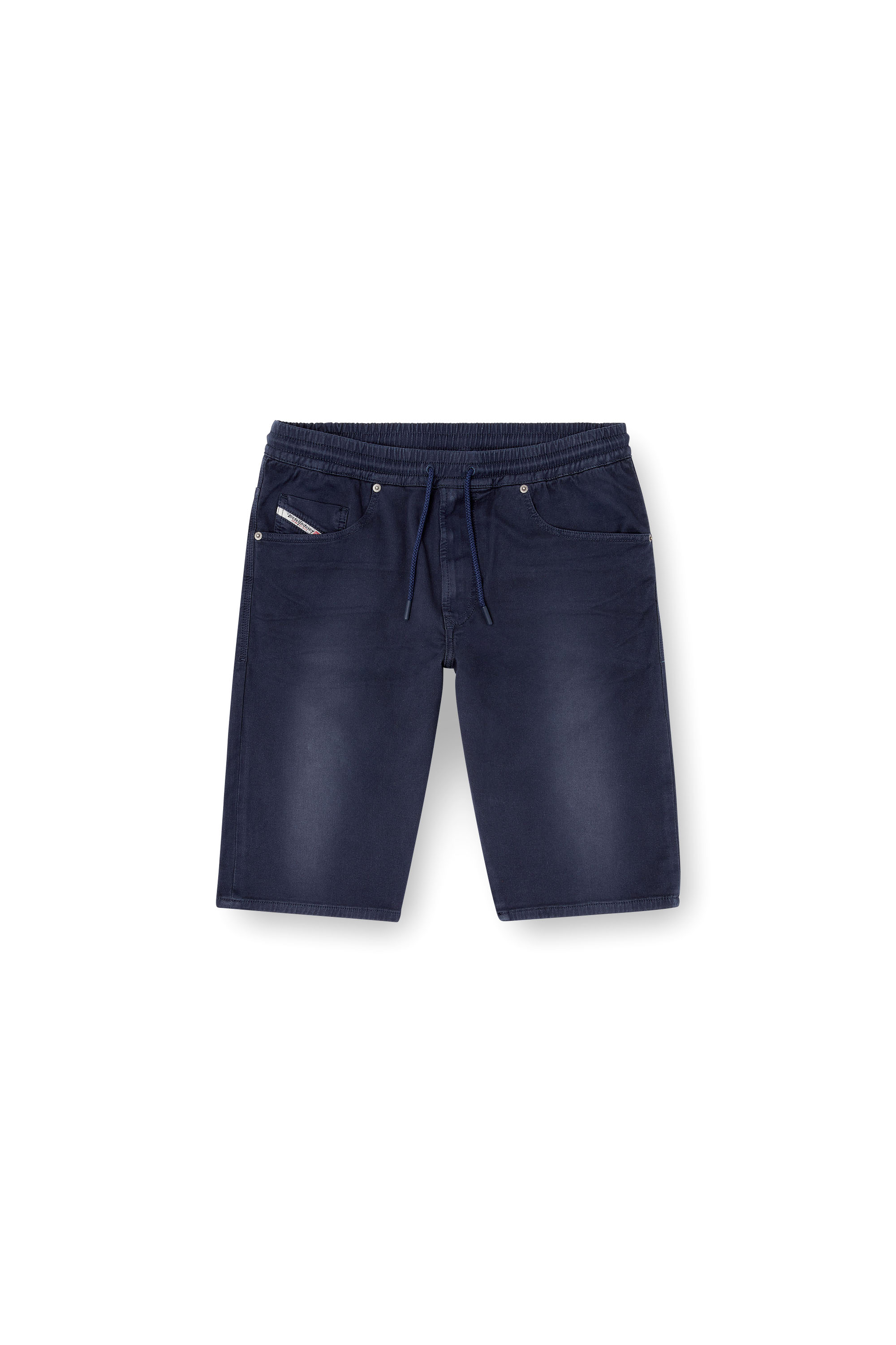 Diesel - 2033 D-KROOLEY-SHORT JOGG, Man's Chino shorts in JoggJeans in Dark Blue - 2