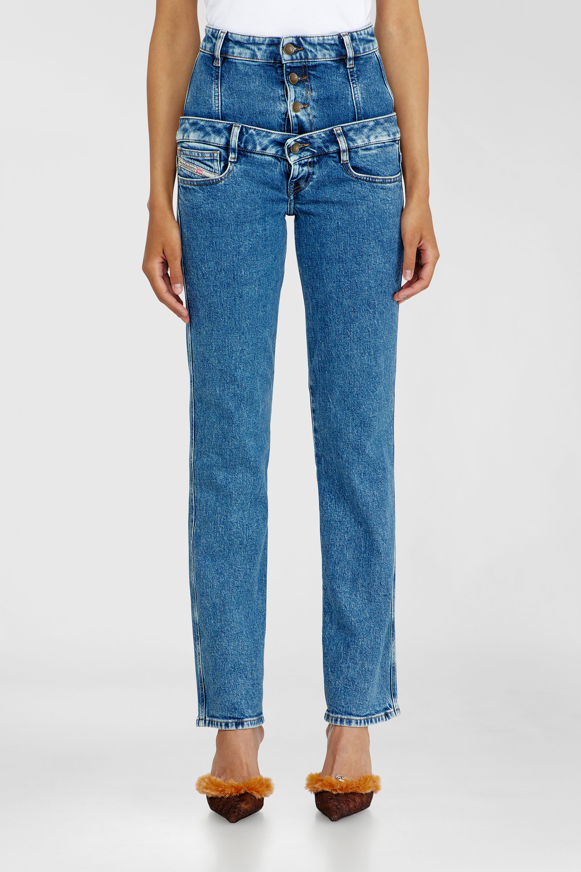 Diesel - Woman's Slim Jeans D-Fynora 007EU, Medium blue - 2