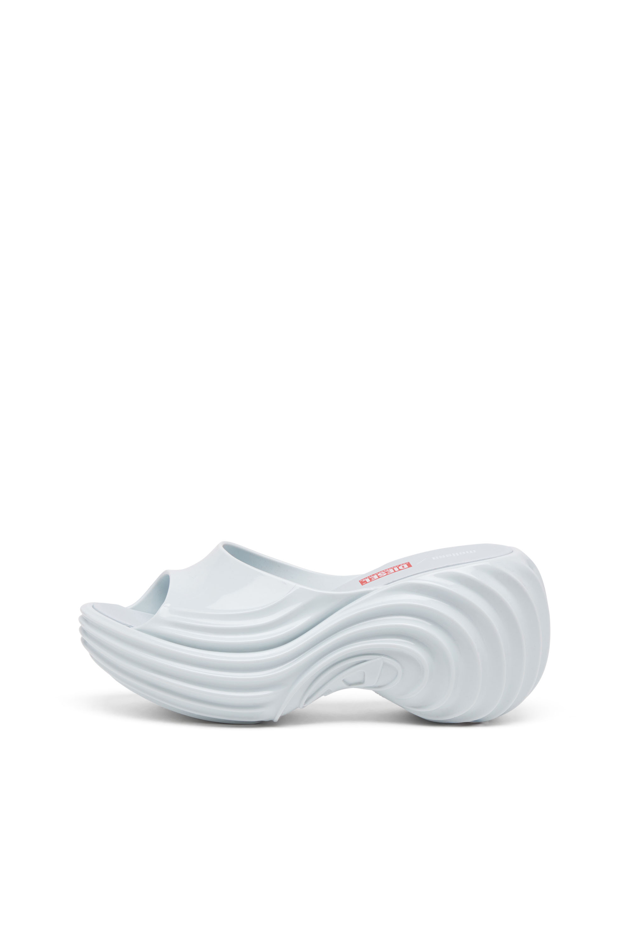 MELISSA QUANTUM PLATFORM, Light Blue Diesel - MELISSA QUANTUM PLATFORM, Woman's Platform mule in Melflex® in Light Blue - 8