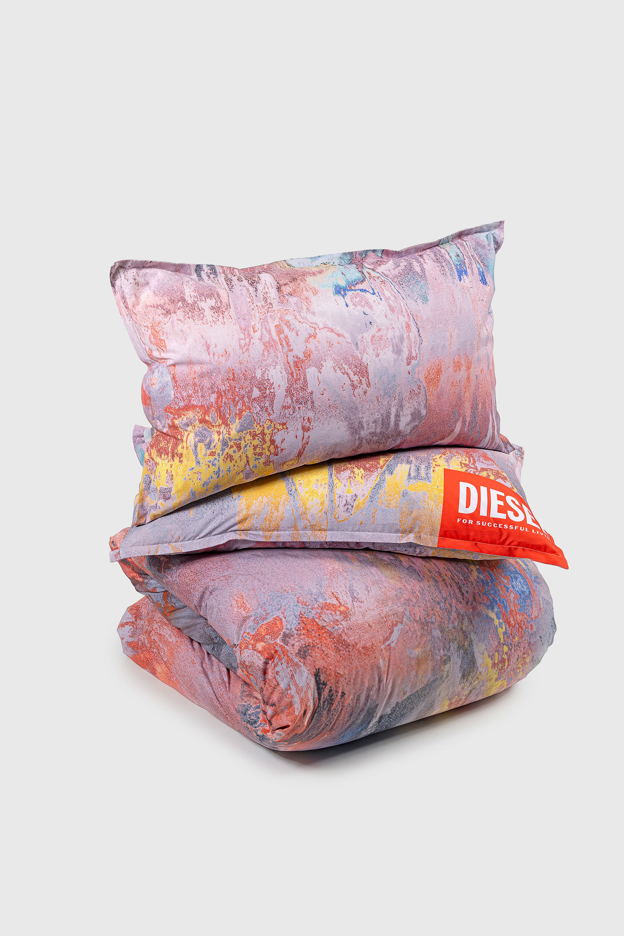 Diesel - 1018098  ACID FLOWERS PERCALE DUVET COVE, Unisex's Percale duvet cover set for queen size bed in Multicolor - 2