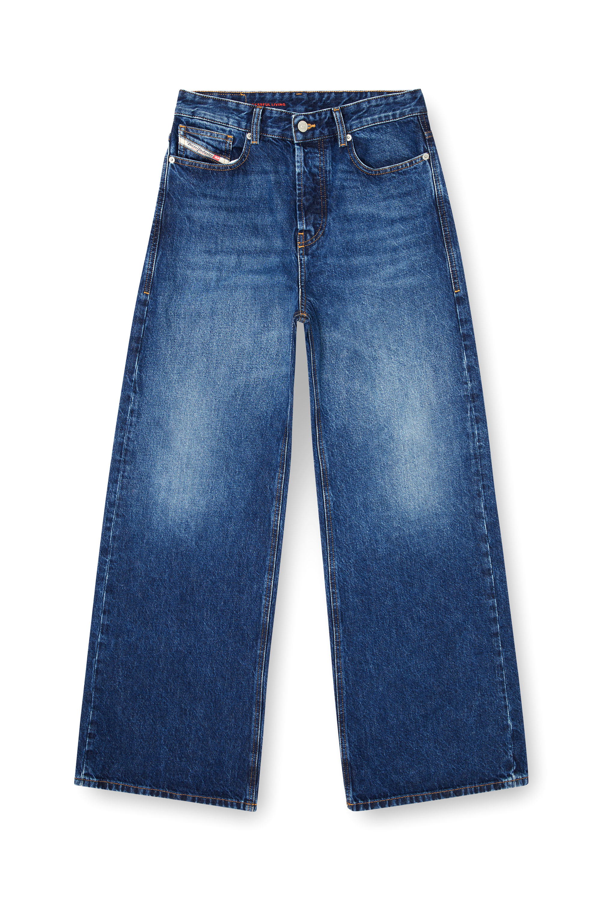 Relaxed Jeans 1996 D-Sire 09I27, Dark Blue Diesel - Woman's Relaxed Jeans 1996 D-Sire 09I27, Dark Blue - 2