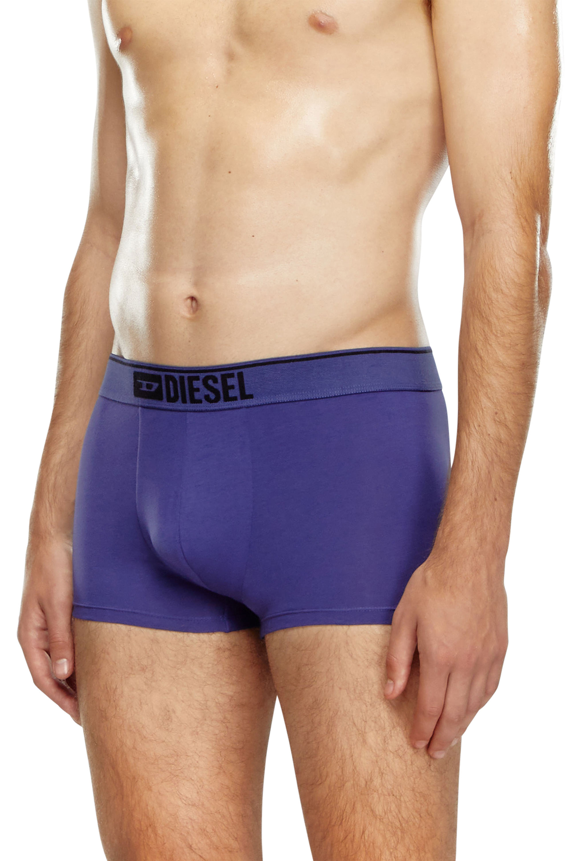 Diesel - UMBX-DAMIENTHREEPACK, Man's 3-pack of boxer briefs in stretch cotton in Black/Blue - 2