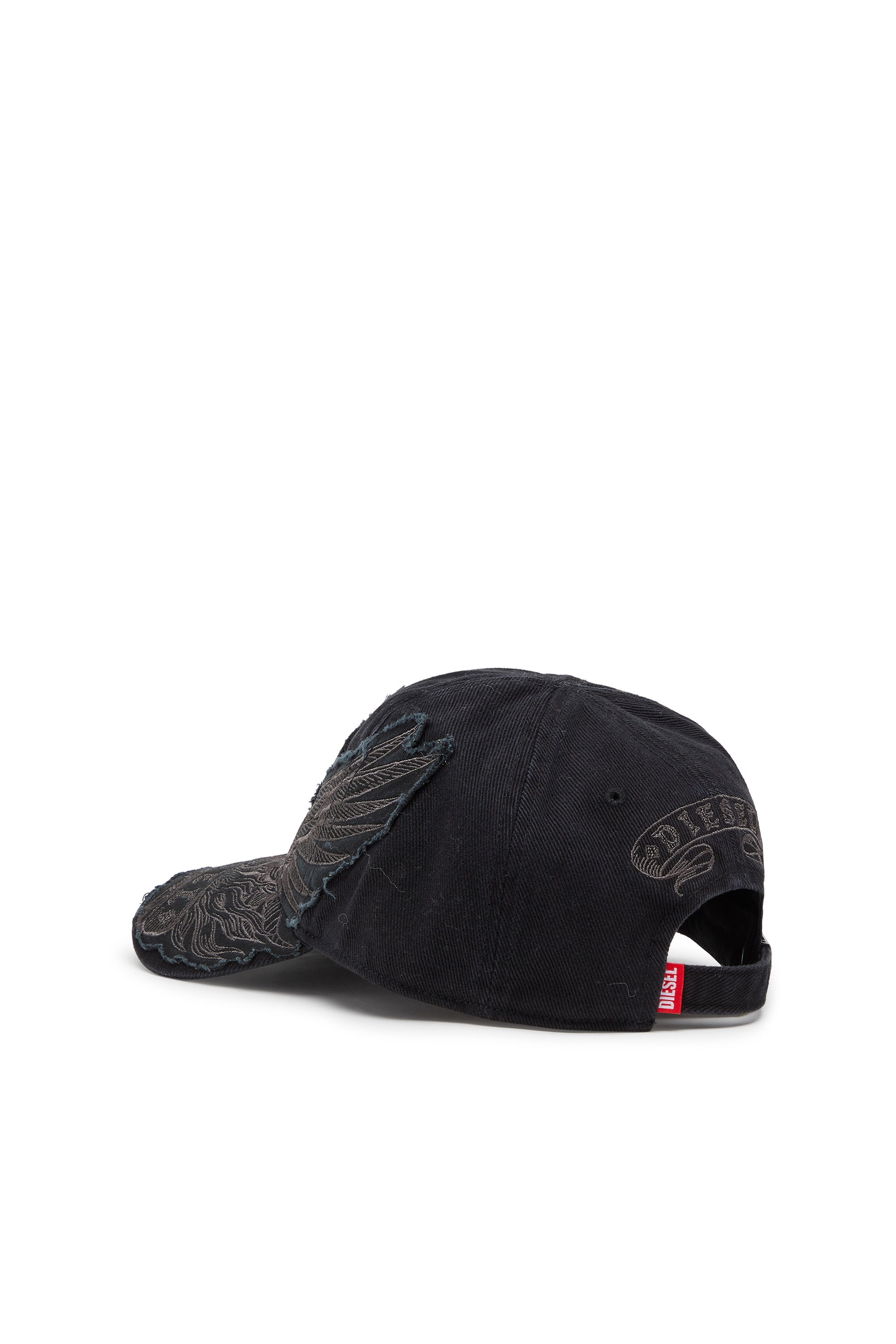 Diesel - C-PHENIX, Man's Baseball cap with Phoenix embroidery in Black - 2