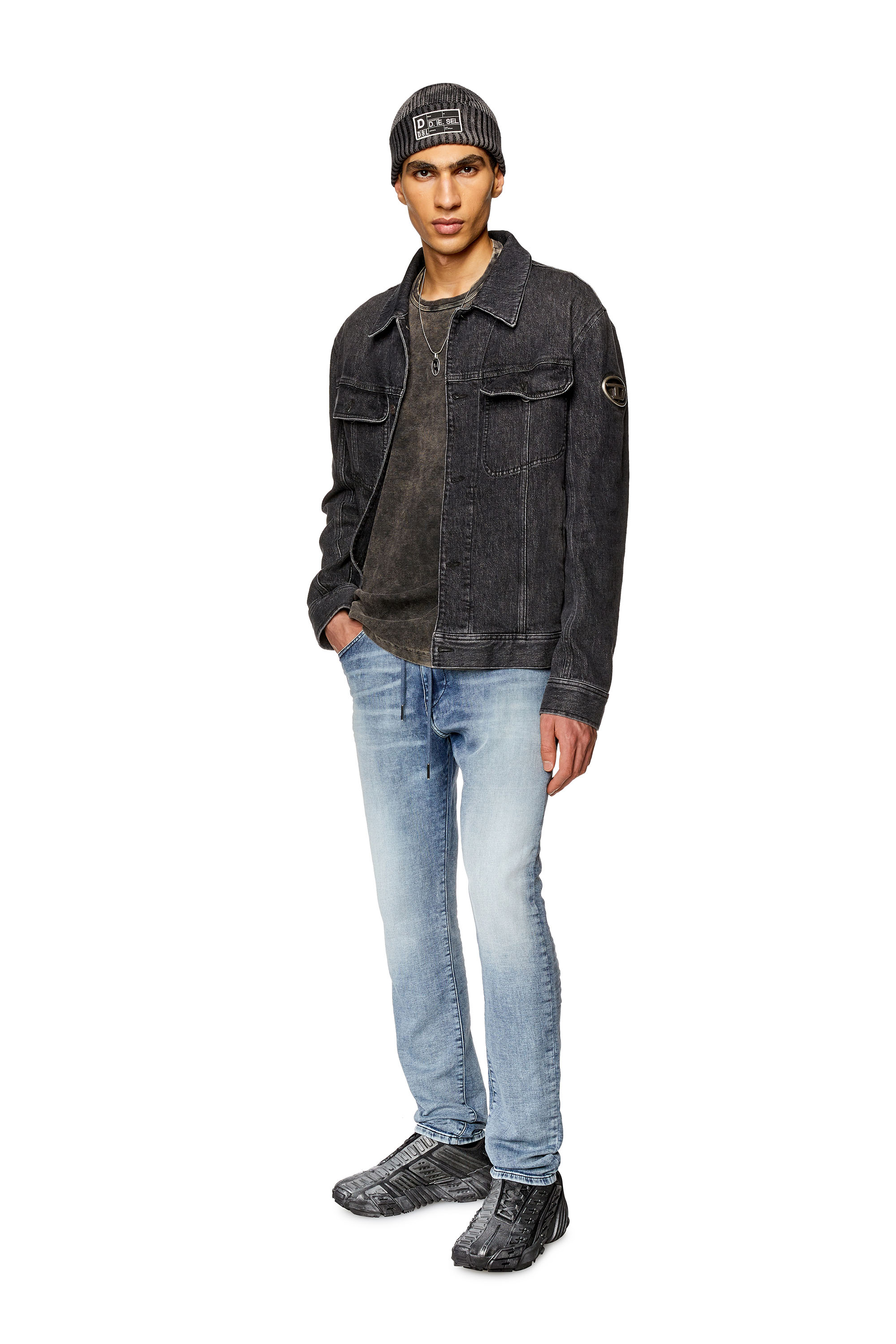 Diesel - Slim D-Strukt JoggJeans® 068FL, Medium blue - Image 4