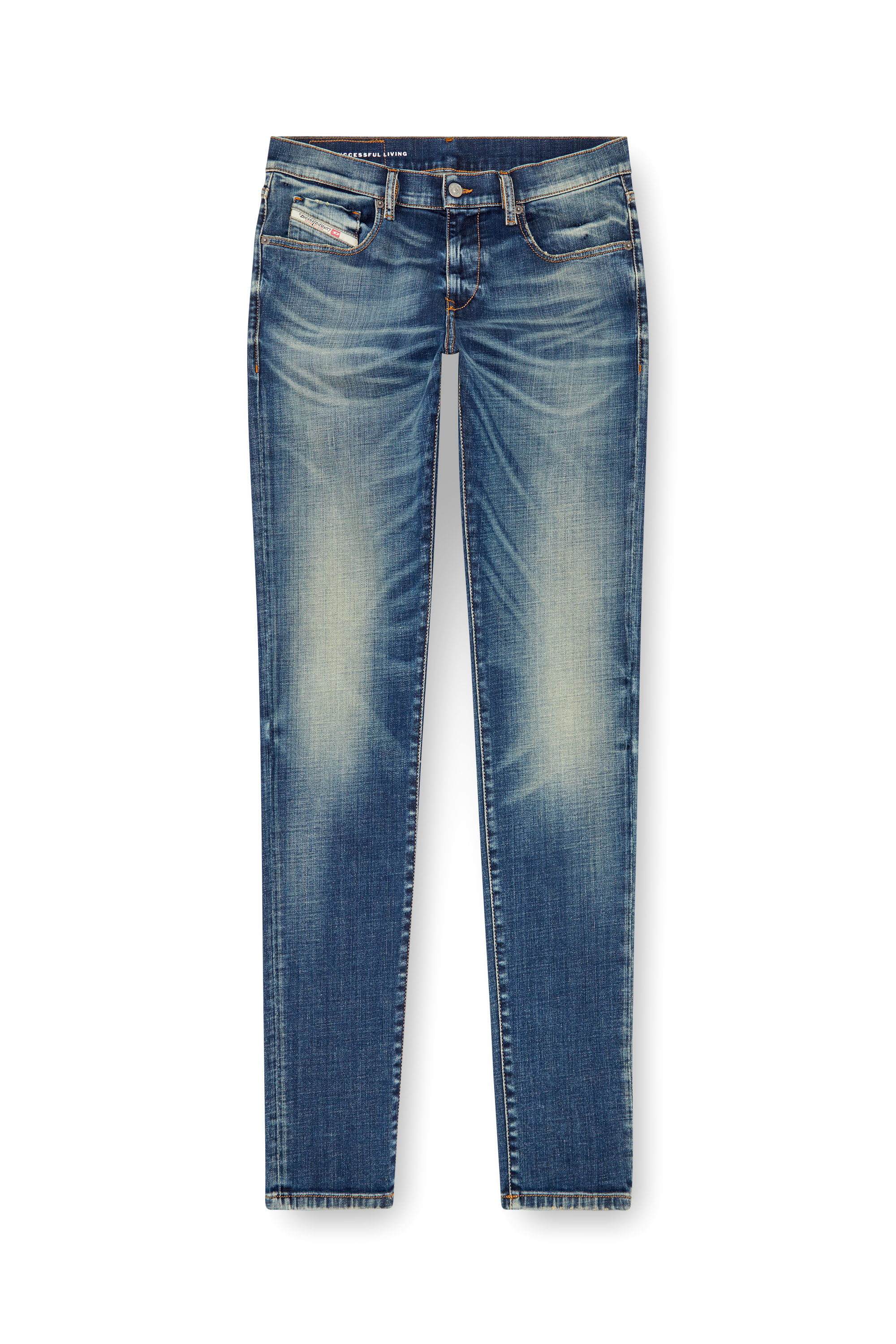 Diesel - Man Slim Jeans 2019 D-Strukt 09J50, Medium blue - Image 5