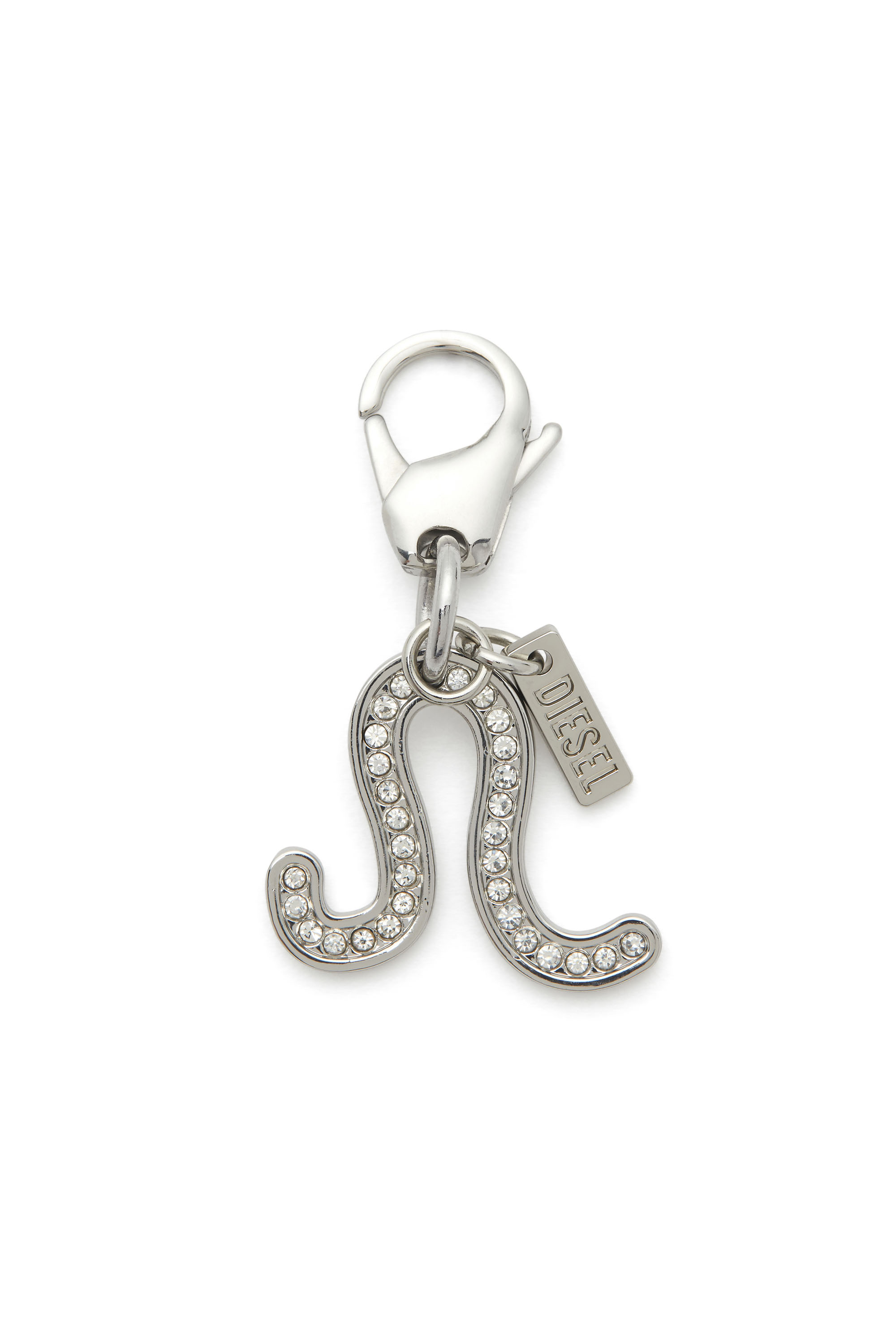 Diesel - CHARM LEO, Unisex's Metal Leo charm with rhinestones in Silver - 1