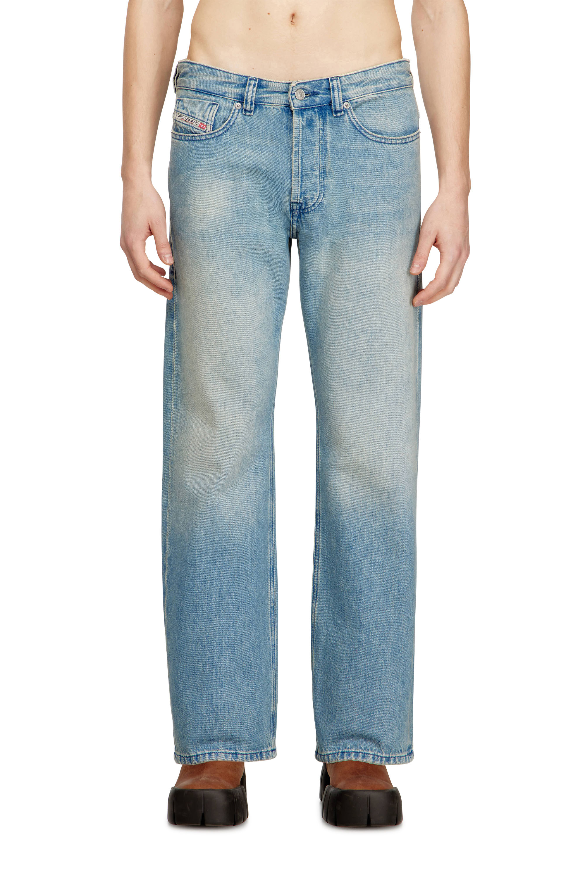 Diesel - Man's Relaxed Jeans 1980 D-Eeper 0BEBF, Light Blue - 1