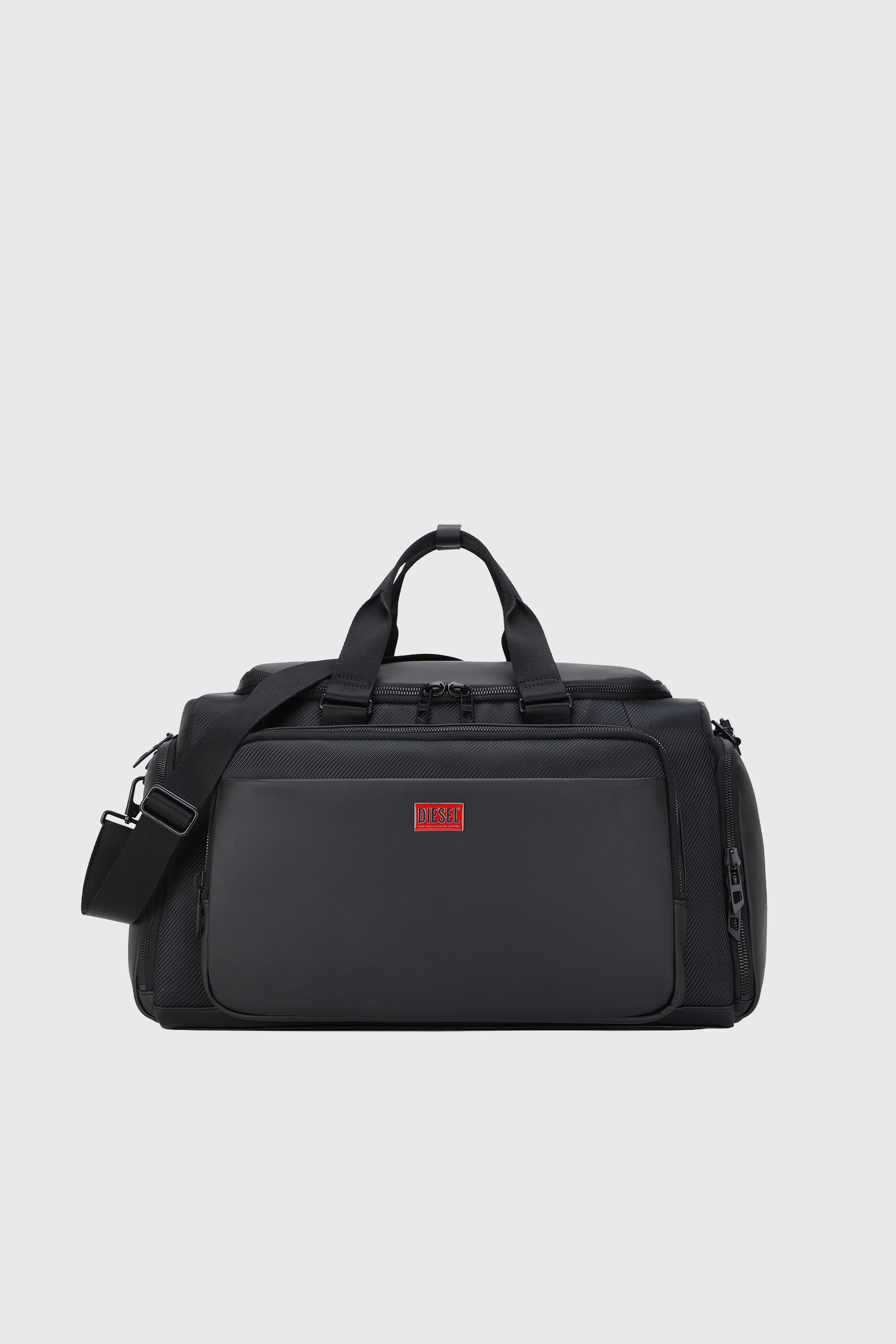 Diesel - DIESEL CARBON FIBER DUFFLE-BLACK DSB002, Unisex's Pratical business duffle bag in Black - 1