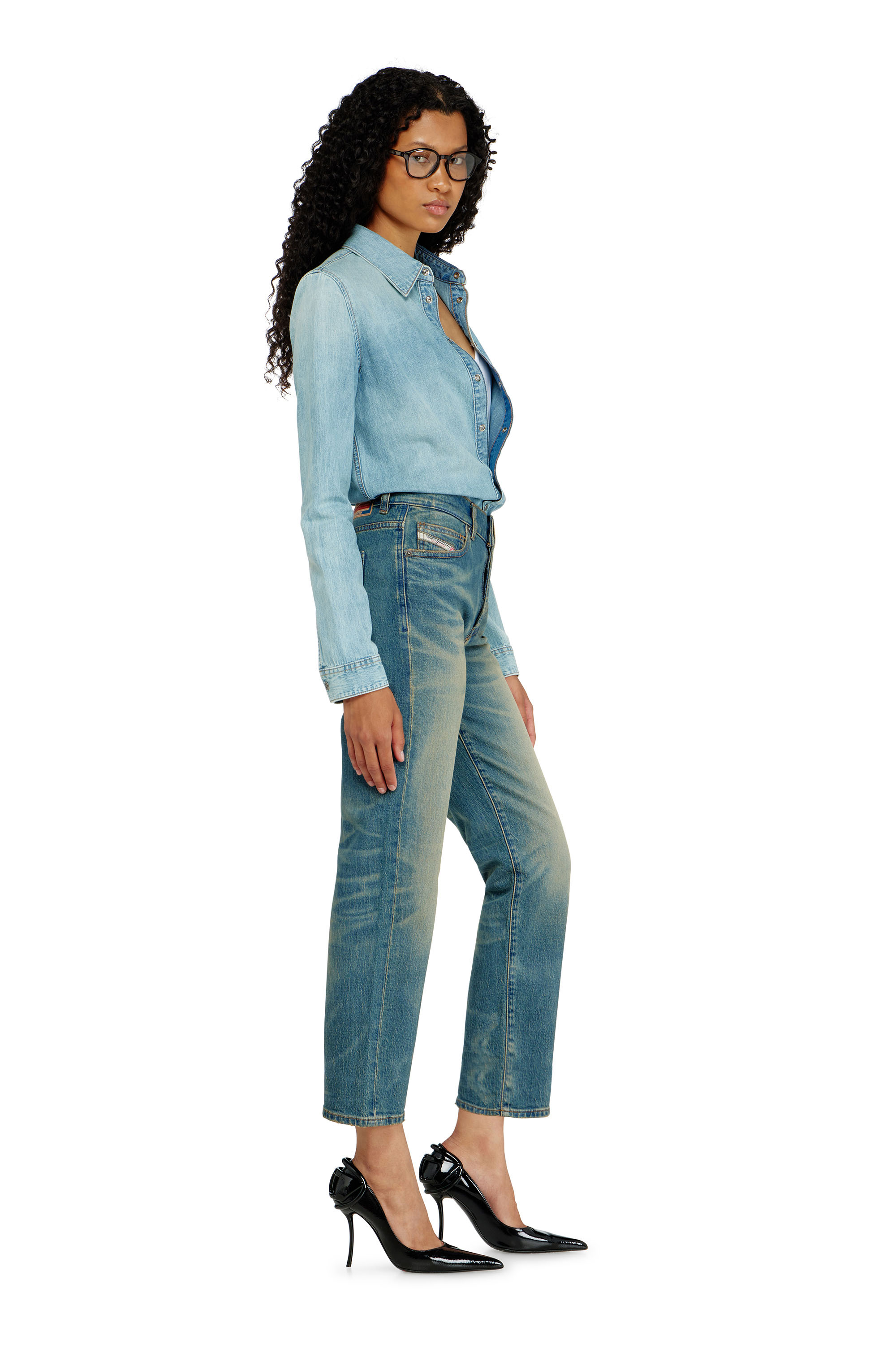 Diesel - Woman's Regular Jeans 1981 D-Went 0KBBP, Medium blue - 2