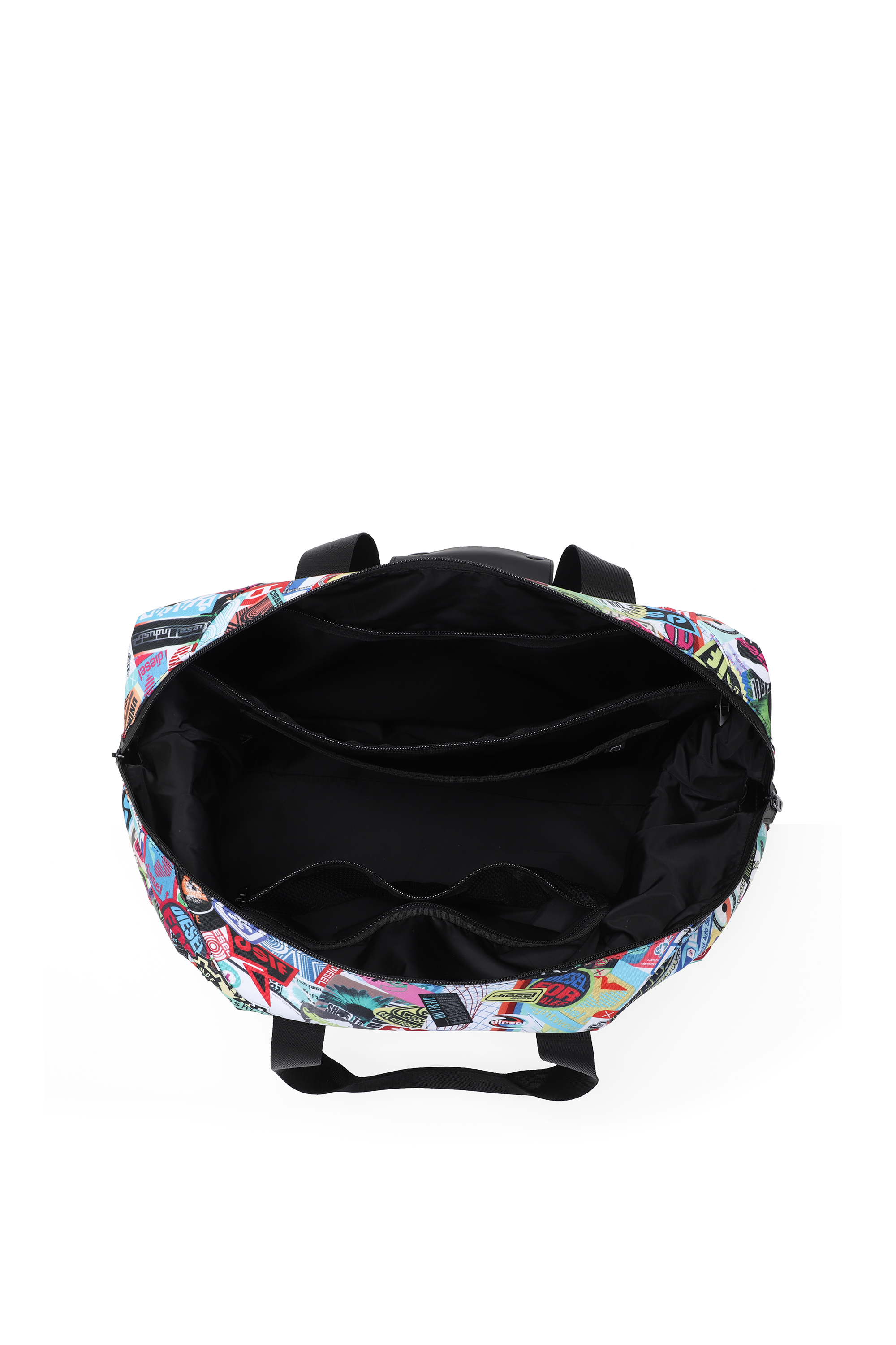 Diesel - DIESEL PC PRINTED DUFFLE-STICKERS- DSB00, Unisex's Pratical duffle bag with stickers in Multicolor - 3