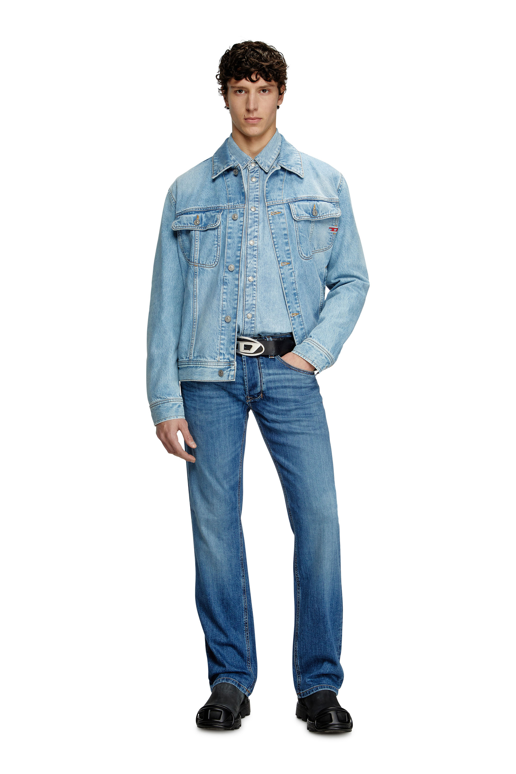 Regular Jeans 1985 Larkee 0KIAL, Light Blue Diesel - Man's Regular Jeans 1985 Larkee 0KIAL, Light Blue - 1