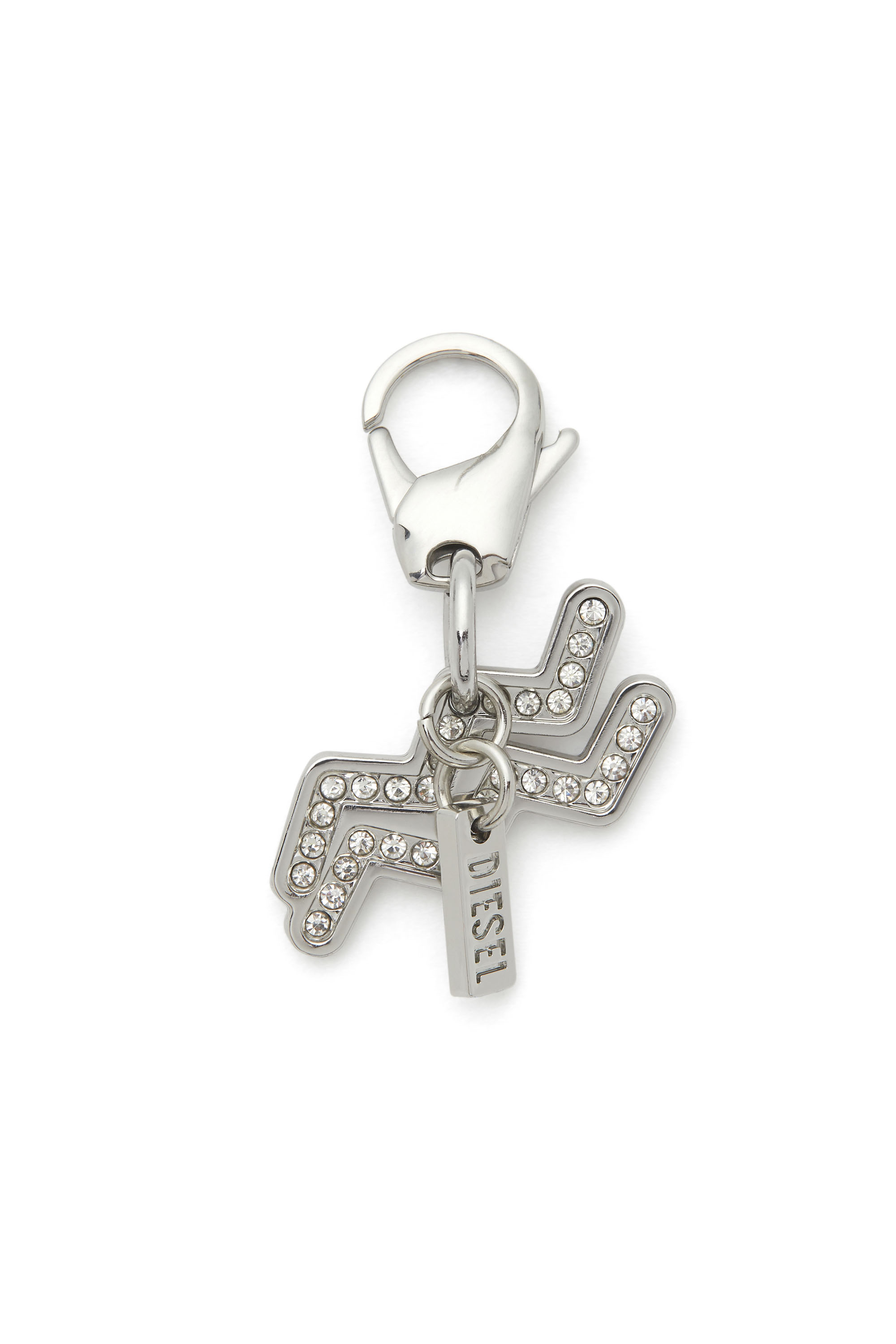 Diesel - CHARM ACQUARIUS, Unisex's Metal Aquarius charm with rhinestones in Silver - 1