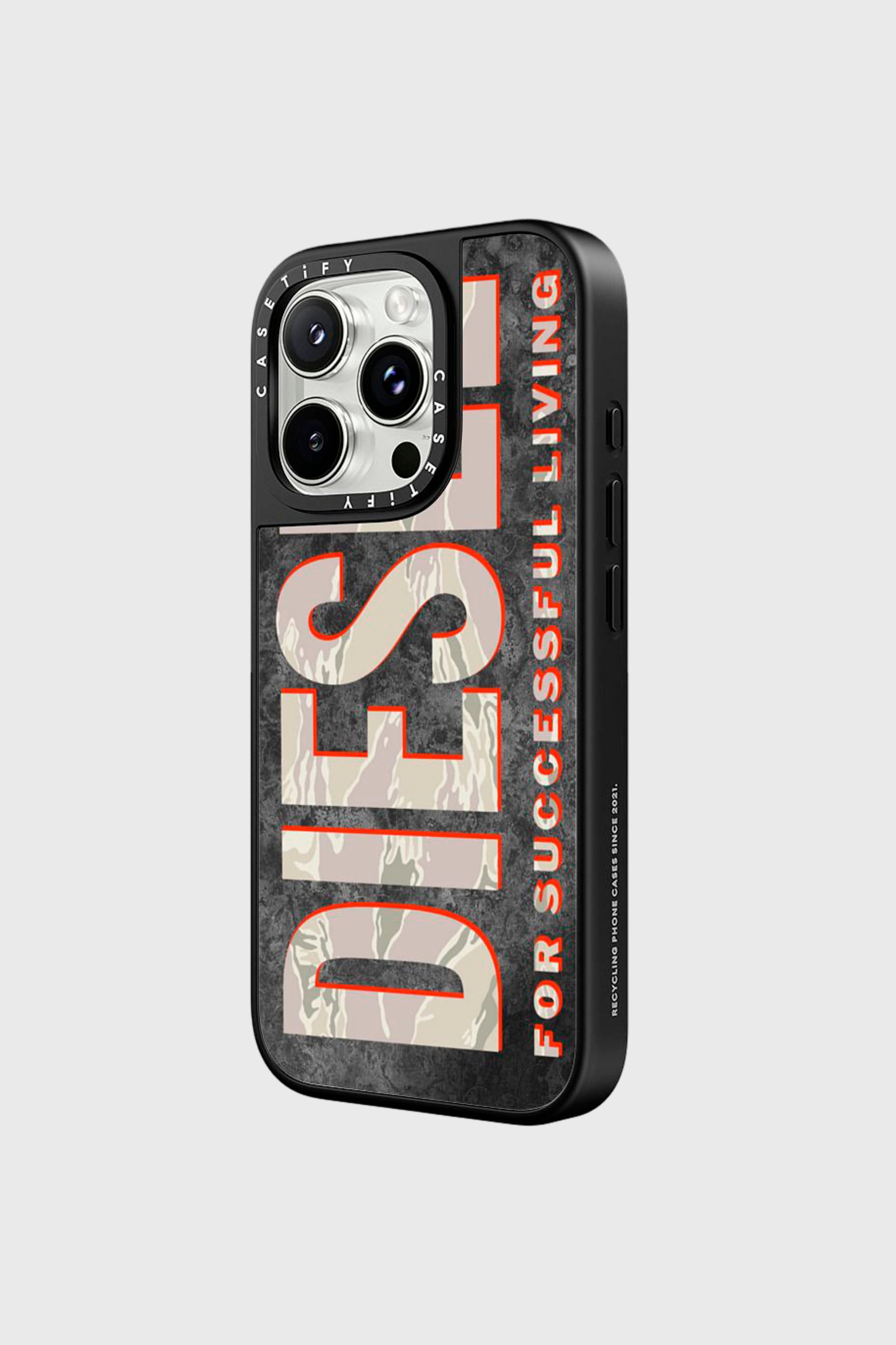 Diesel - 60331 CASETIFY MOULDED CASE, Unisex's Magsafe Camo Case iPhone 16 Pro Max in Brown/White - 2