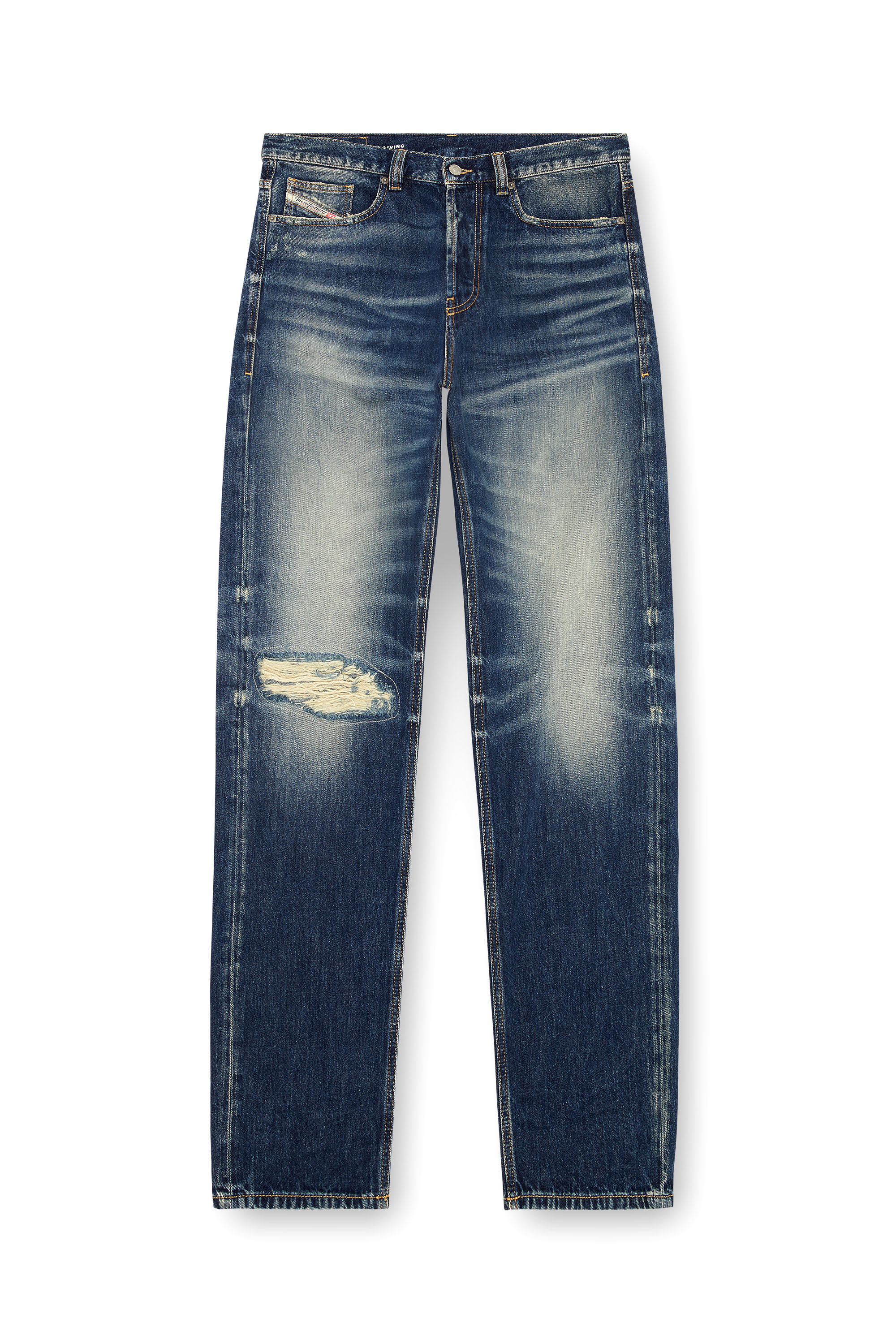 Diesel - Man Straight Jeans 2010 D-Macs 09J95, Dark Blue - Image 3