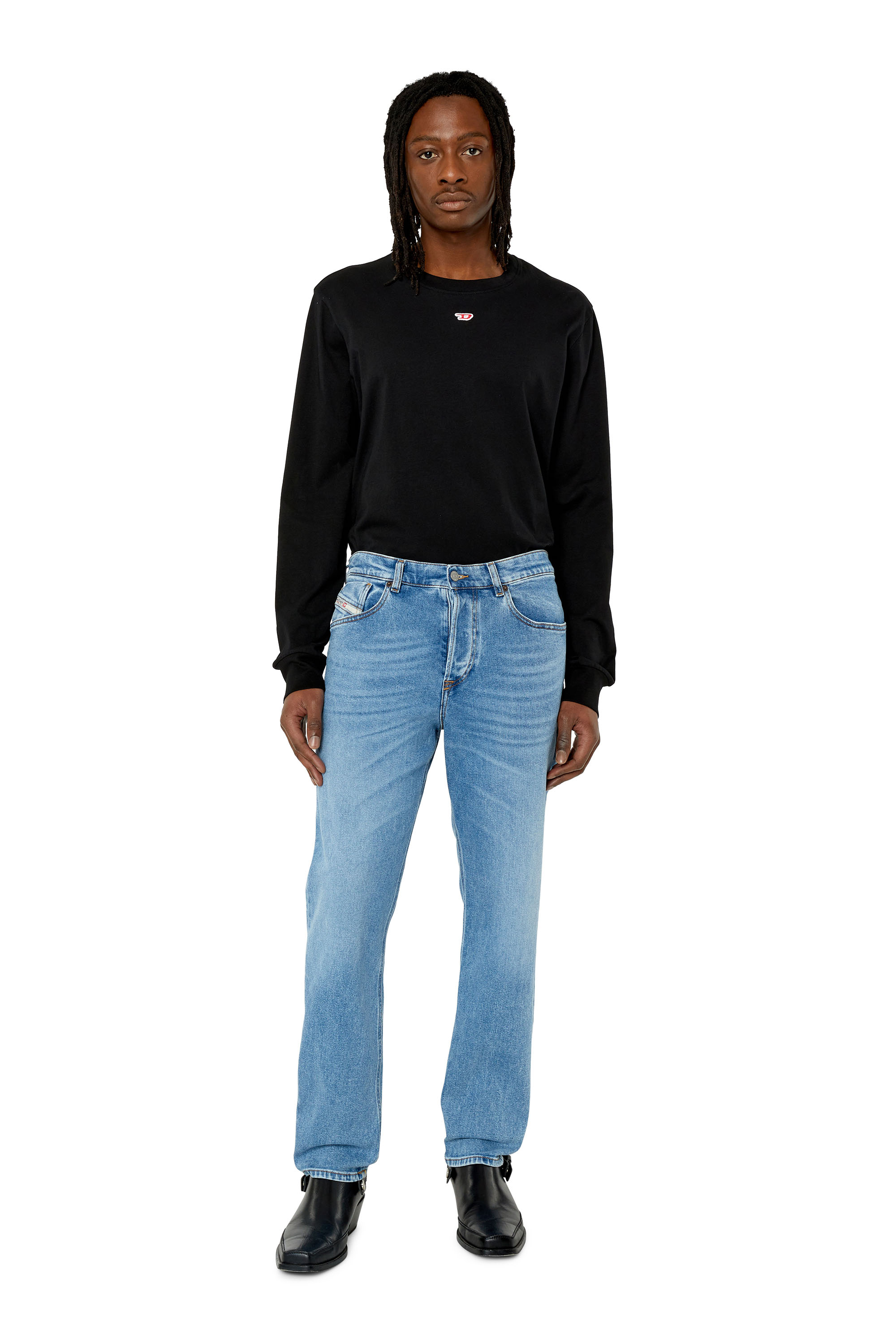 Diesel - Tapered Jeans 2005 D-Fining 9B92L, Light Blue - Image 4