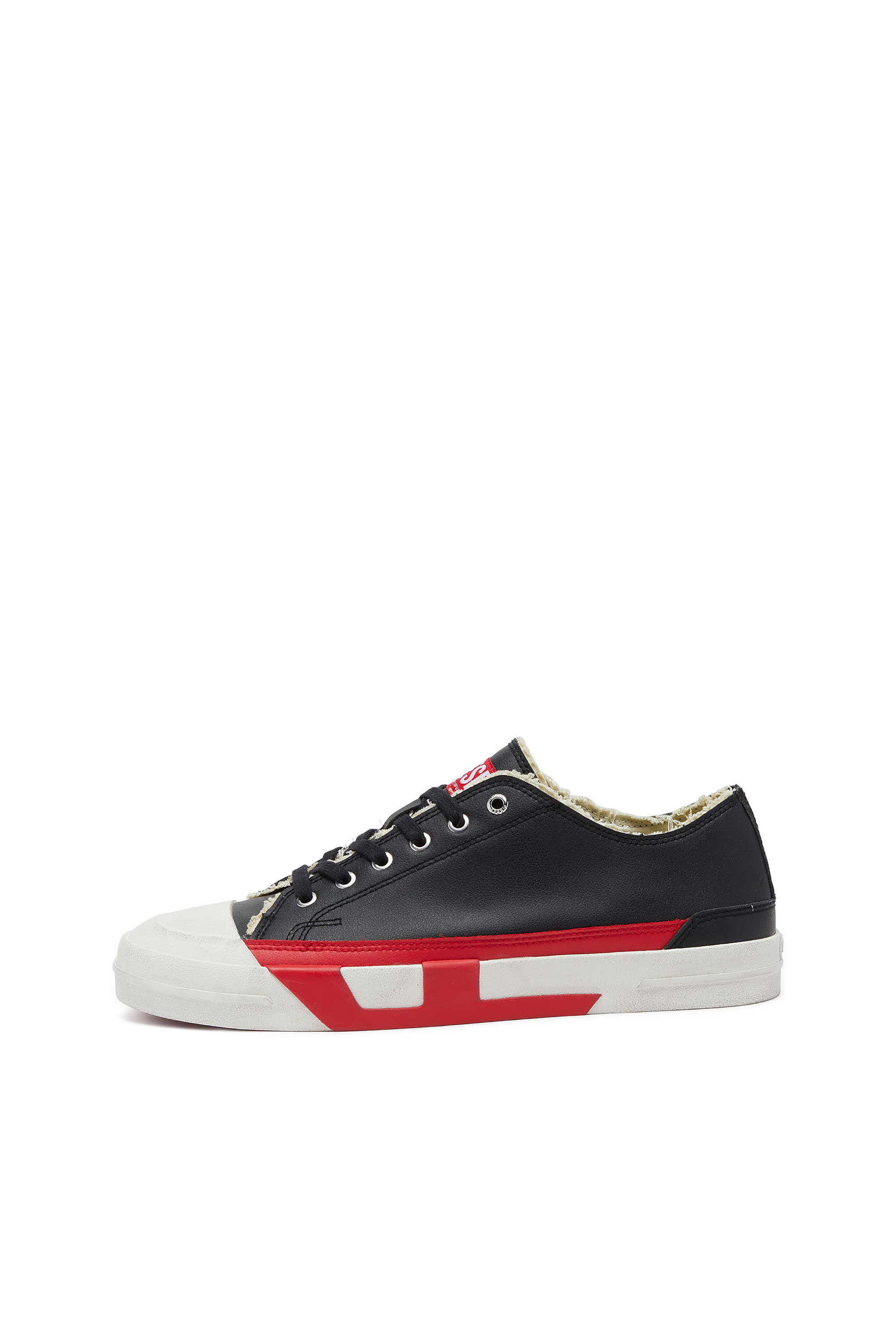 Diesel - S-D-VERSE LOW II, Man's S-D-Verse logo sneakers in Black/Red - 8