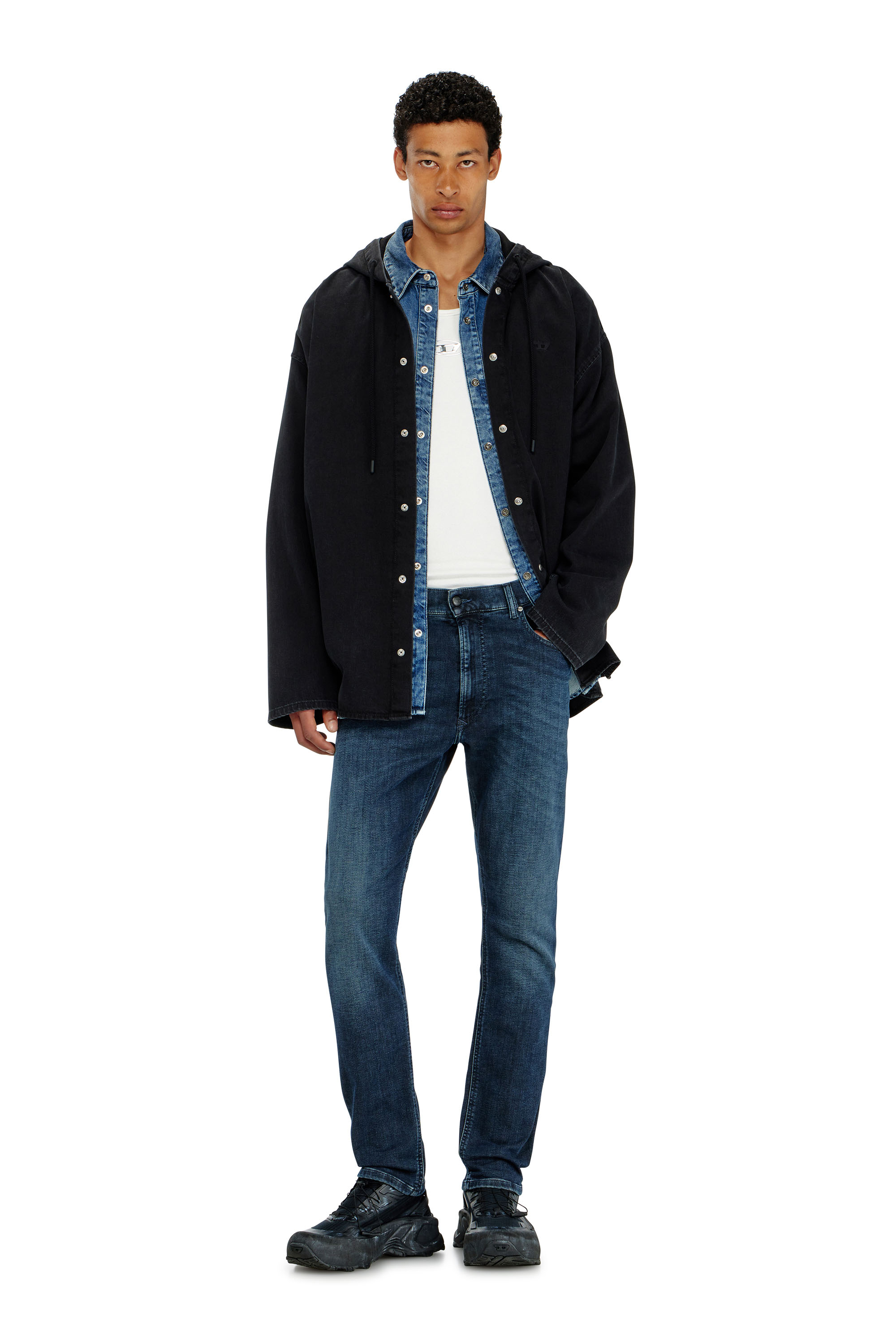 Diesel - Man's Regular 2032 D-Krooley-BW Joggjeans&reg; 09P94, Dark Blue - 2