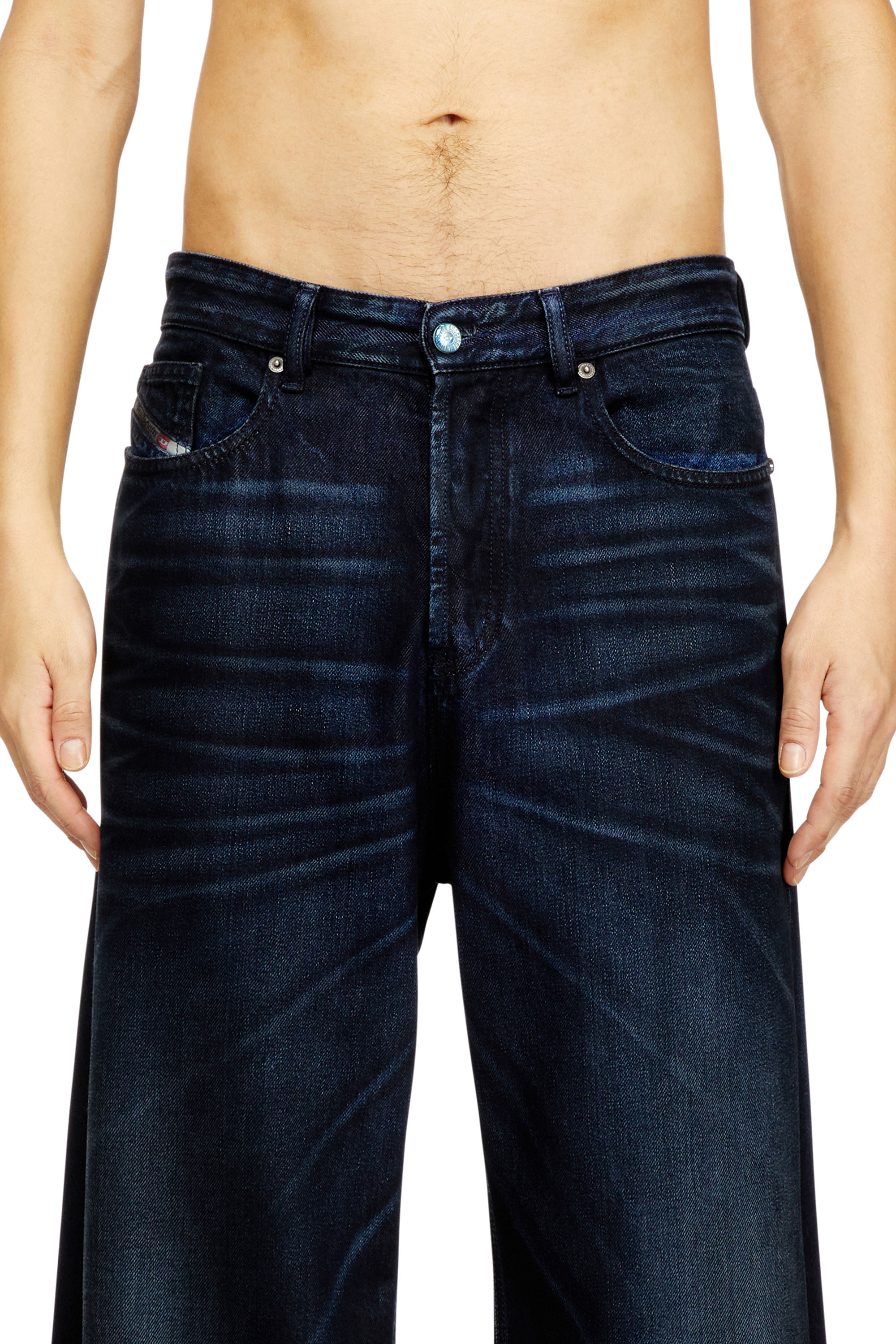 Diesel - Man's Relaxed Jeans D-Rise 09N21, Dark Blue - 5