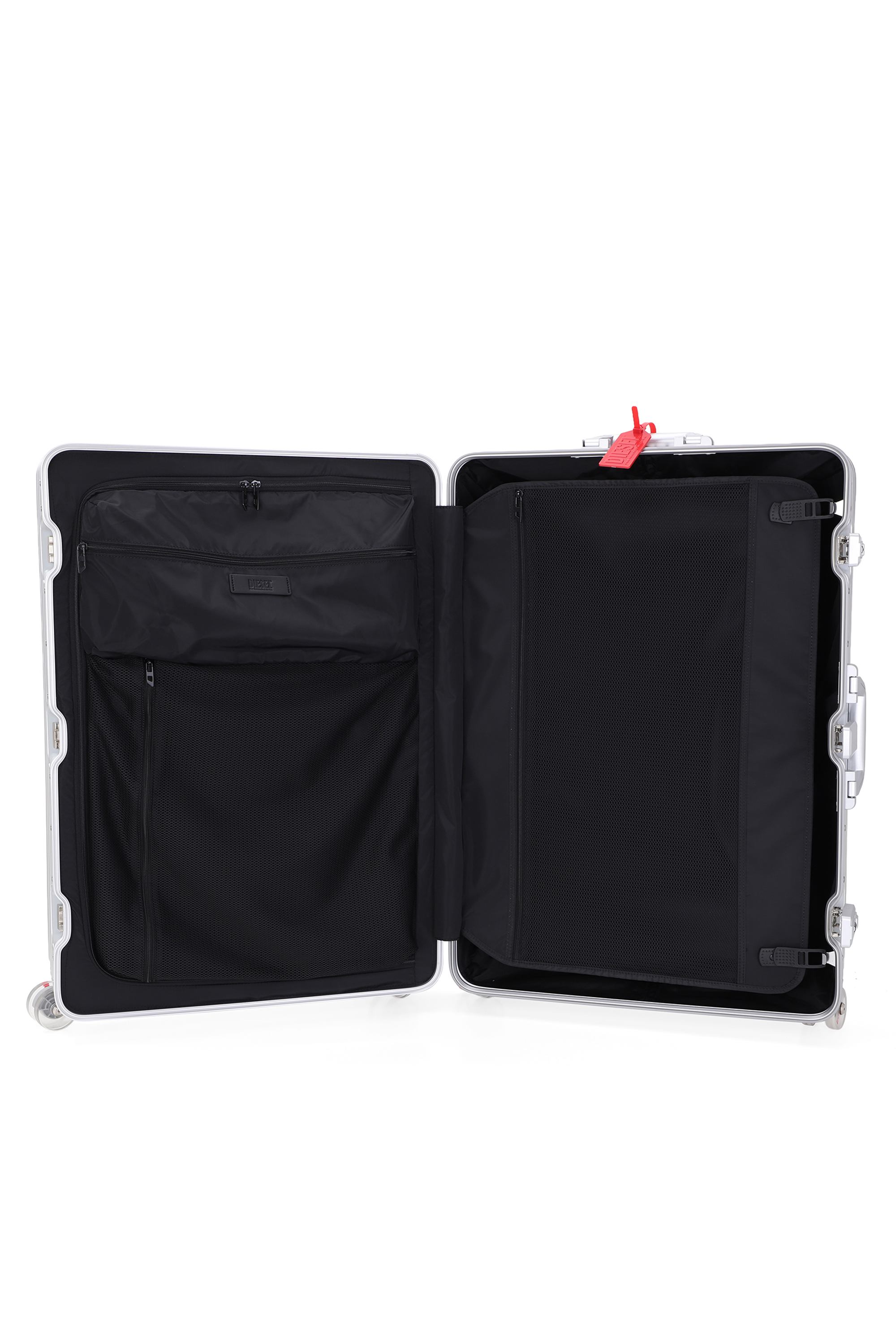 Diesel - DIESEL ALUMINUM TROLLEY- DSL002, Unisex's Aluminum suitcase size L in Silver - 3