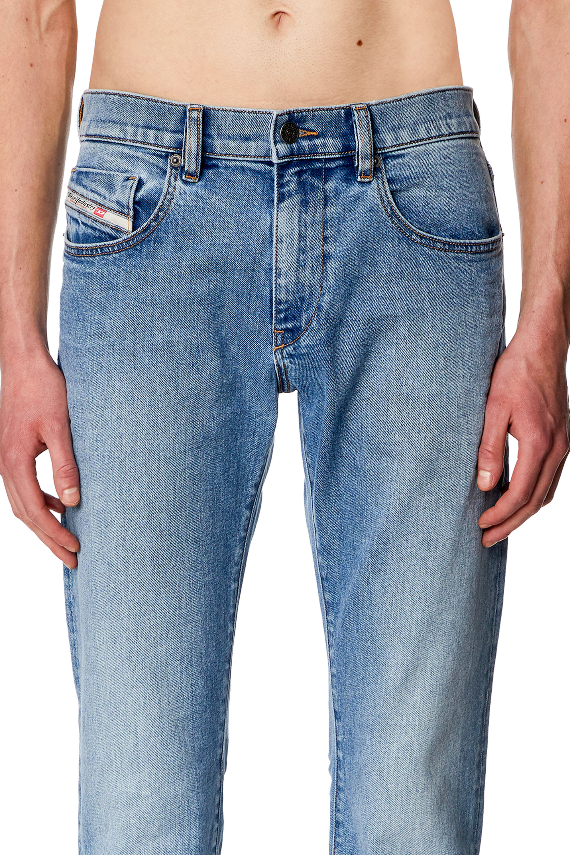 Diesel - Slim Jeans 2019 D-Strukt 0CLAF, Light Blue - Image 4