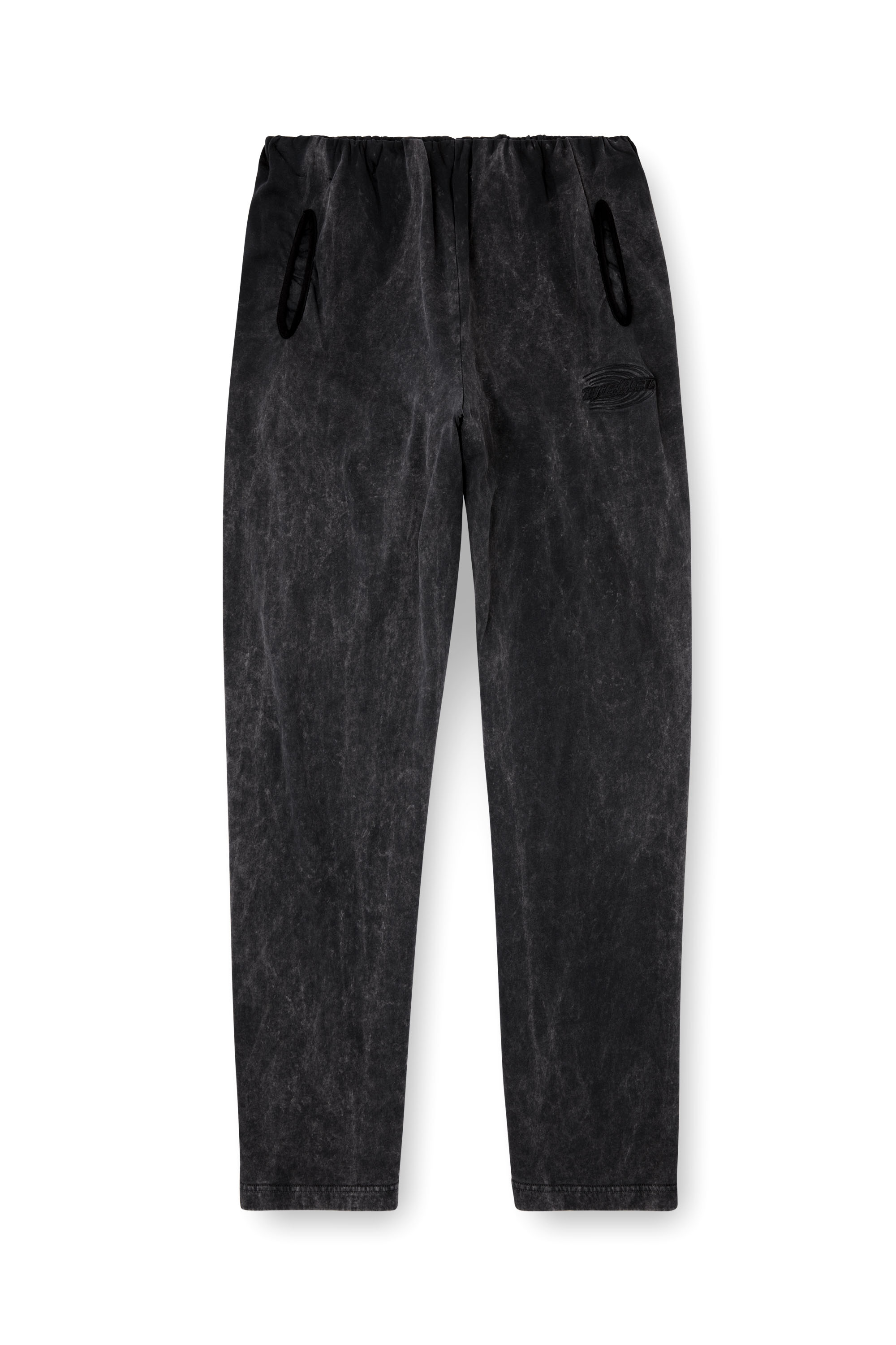 Diesel - P-MARKLE, Man's Treated sweatpants with gathered waist in Black - 3