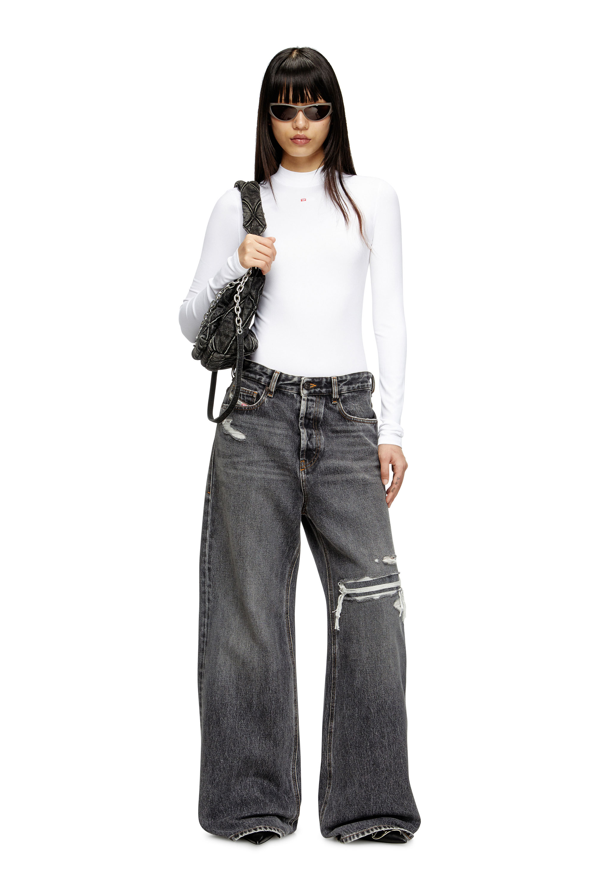 Relaxed Jeans 1996 D-Sire 007F6, Black/Dark grey Diesel - Woman's Relaxed Jeans 1996 D-Sire 007F6, Black/Dark grey - 1