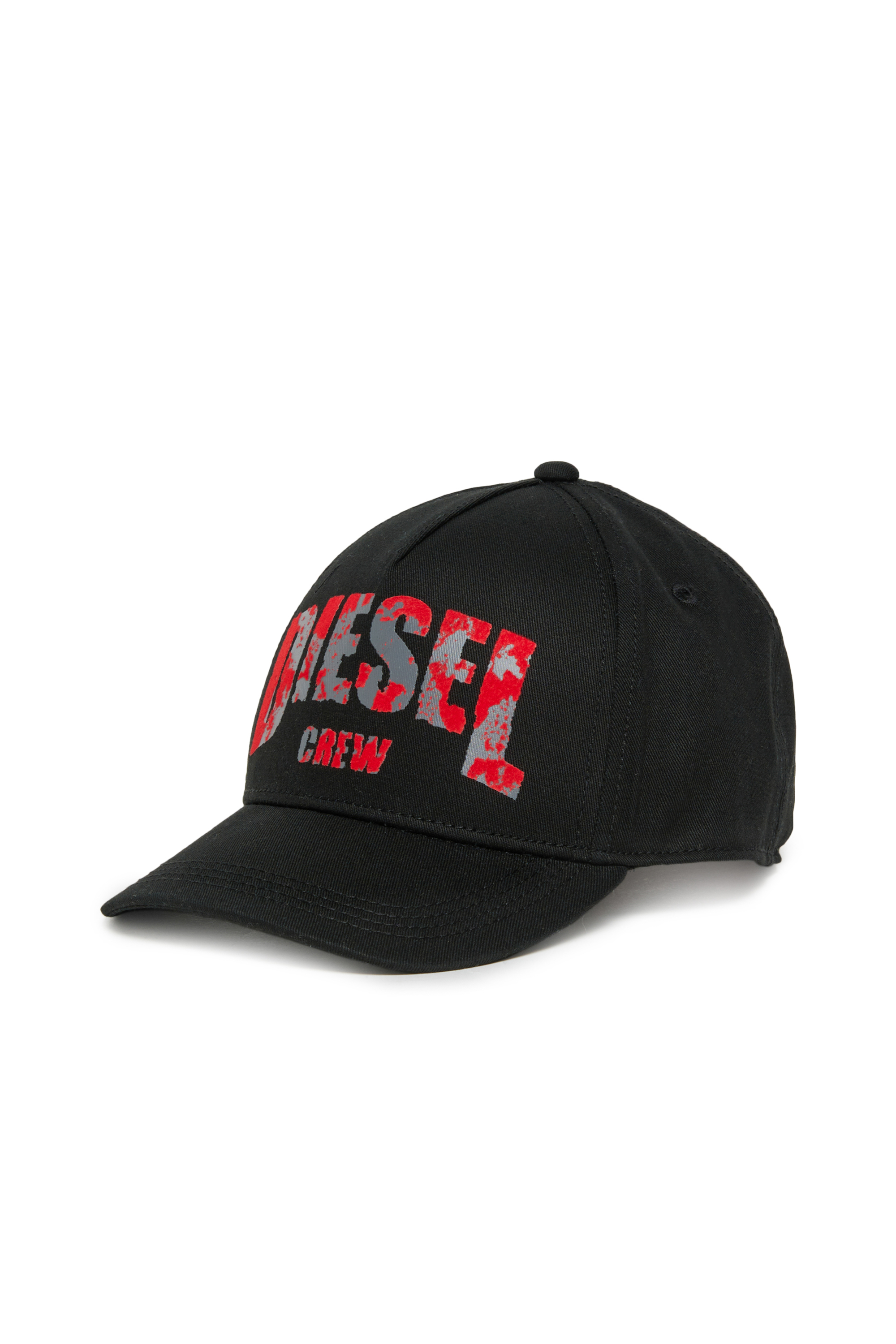 Diesel - FCHASE, Man's Baseball cap with graphic print in Black - 1