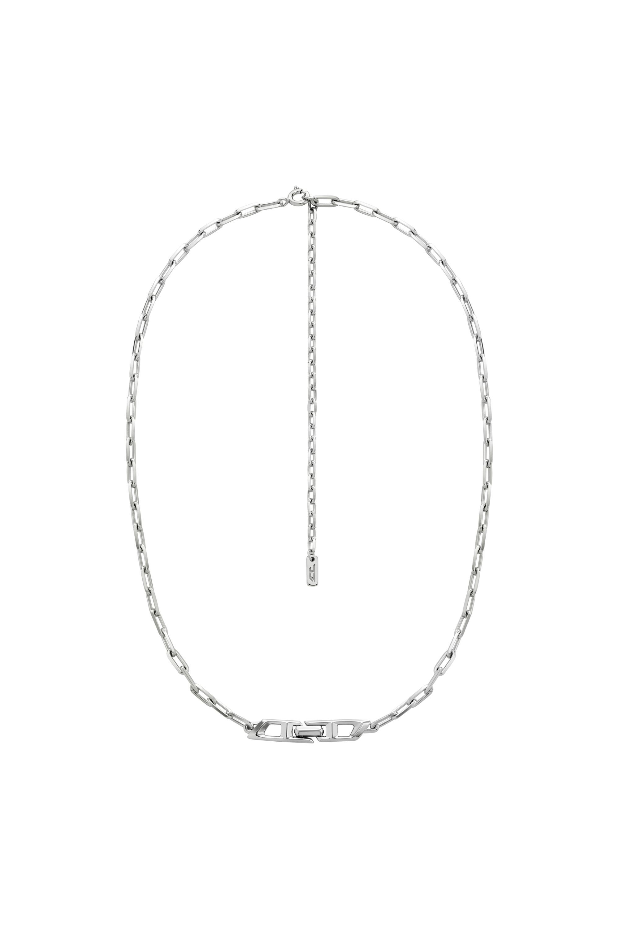 Diesel - DL1364040 STERLING SILVER JEWEL, Unisex's Sterling silver chain necklace in Silver - 1
