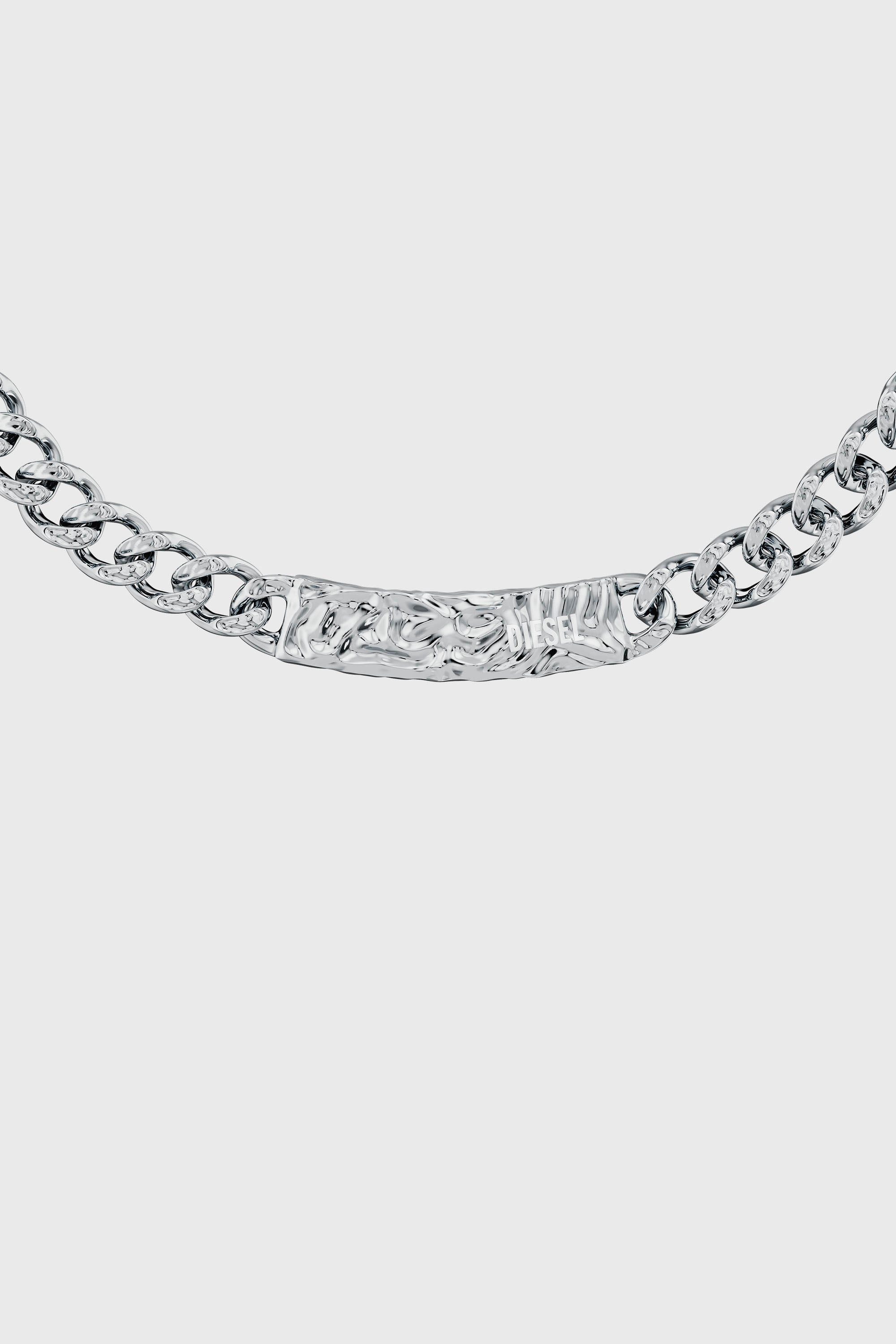 Diesel - DX1733040, Unisex's Stainless Steel Chain Necklace in Silver - 2
