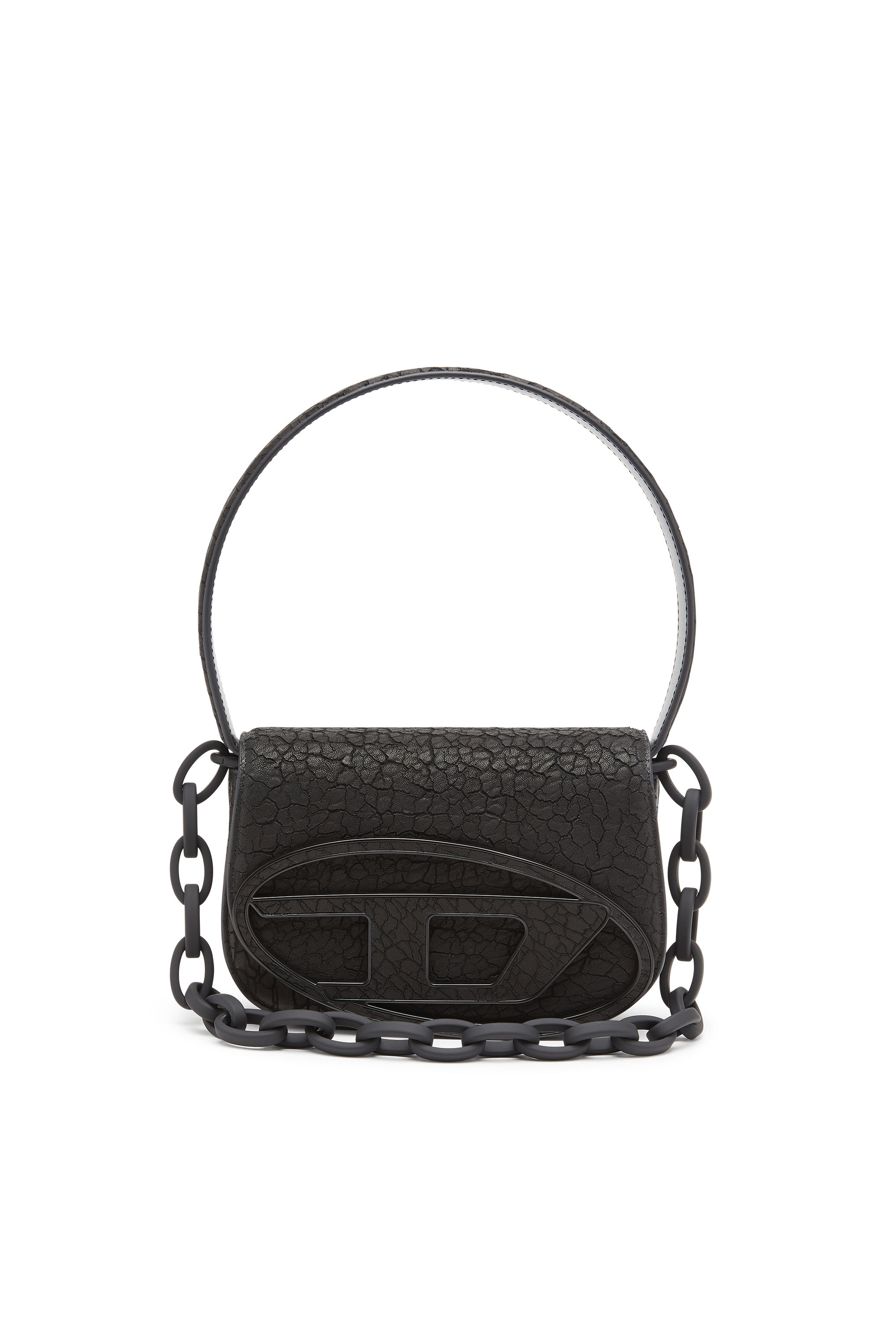 Diesel - 1DR, Woman's 1DR-Iconic shoulder bag in arid leather in Black - 2