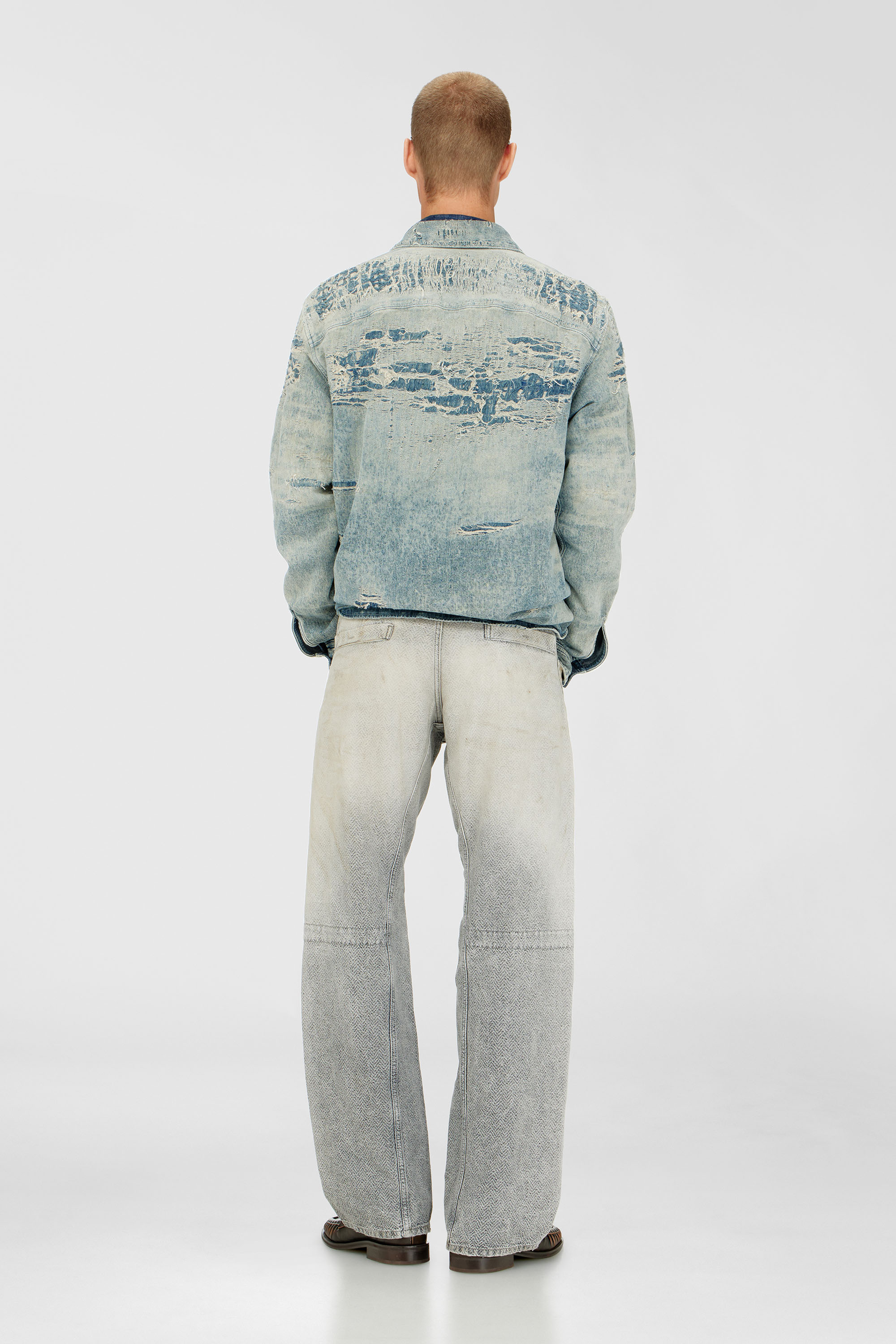 Diesel - Man's Relaxed Jeans D-Zeta 09Q11, Grey - 3