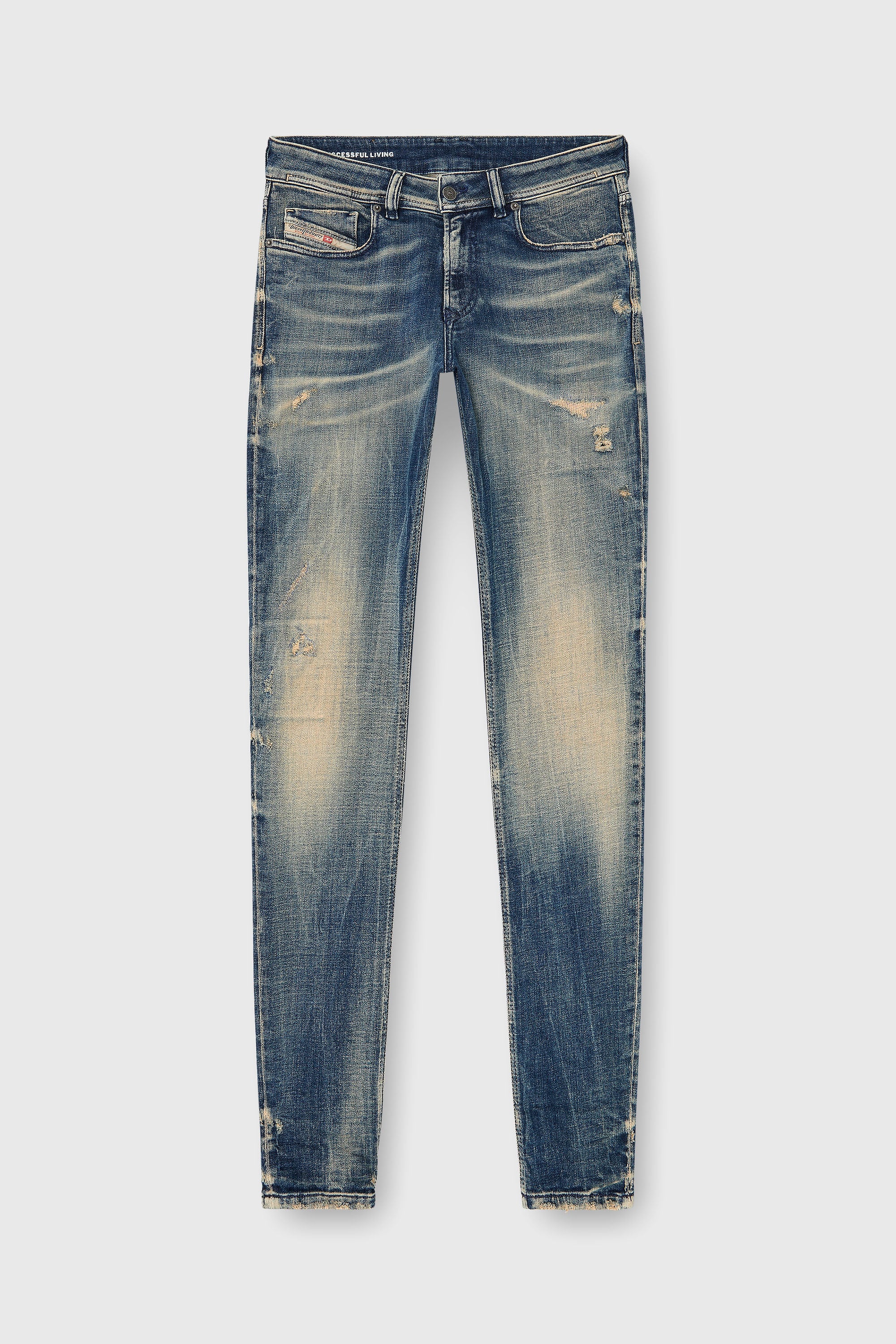 Diesel - Man's Skinny Jeans 1979 Sleenker 09P68, Dark Blue - 2