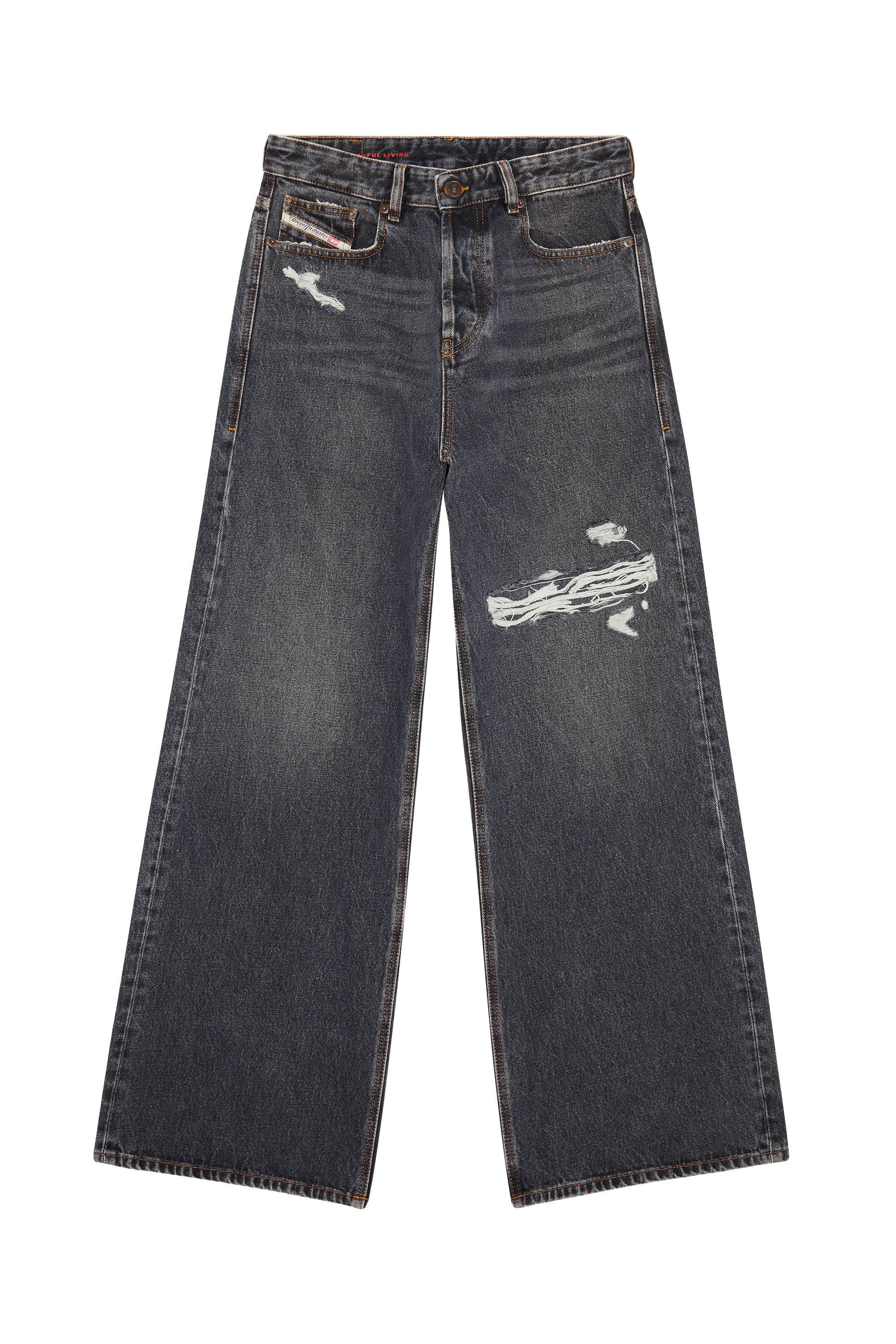 Relaxed Jeans 1996 D-Sire 007F6, Black/Dark grey Diesel - Woman's Relaxed Jeans 1996 D-Sire 007F6, Black/Dark grey - 2