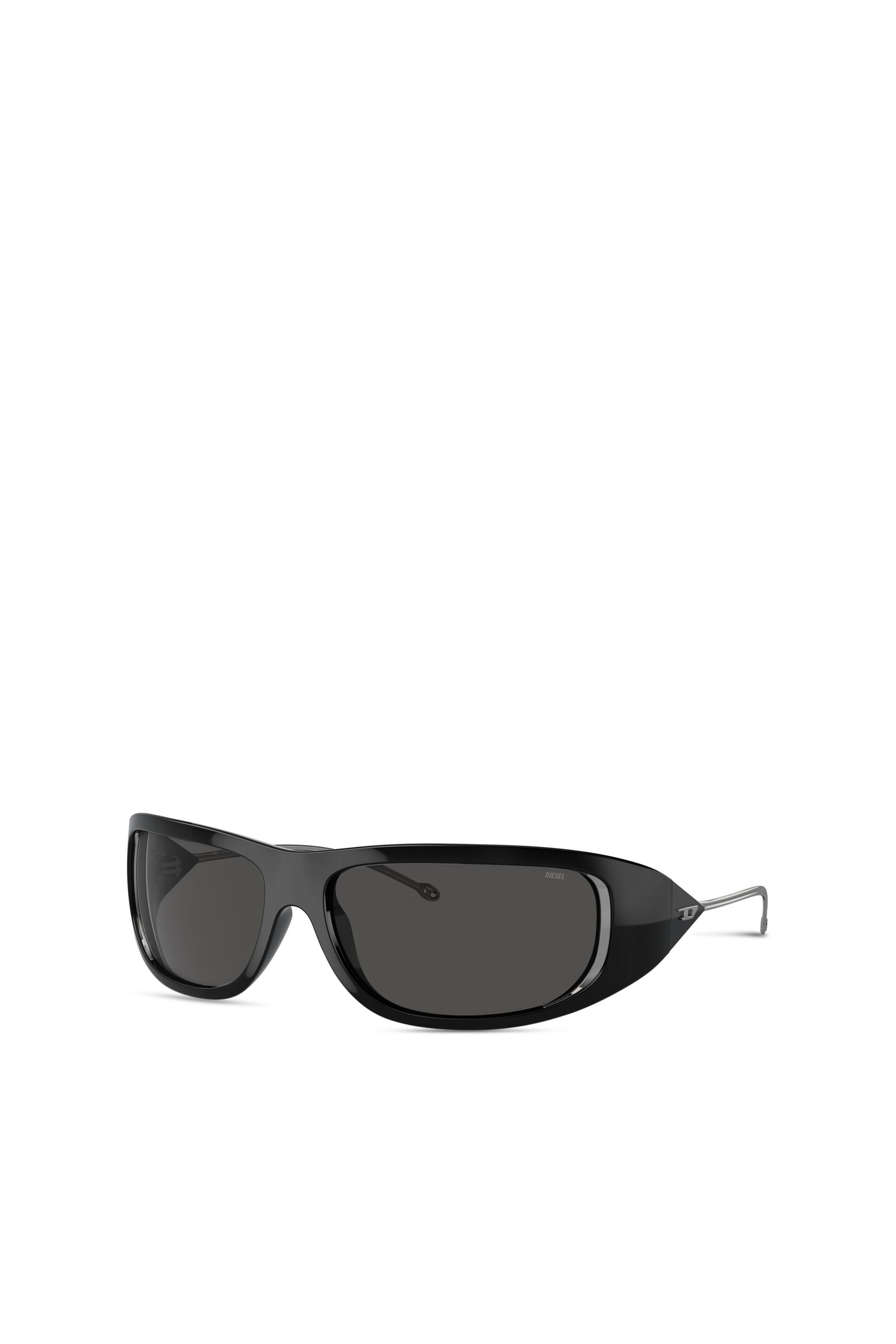 Diesel - 0DL3001 SIZE 61, Unisex's Wraparound style sunglasses in Black - 4