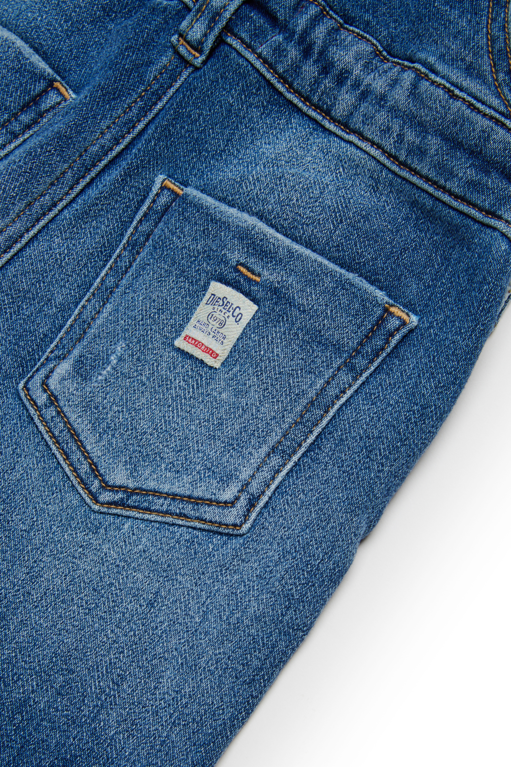 Diesel - JARRIB JJJ, Unisex's Cotton overalls with pockets in Medium blue - 4