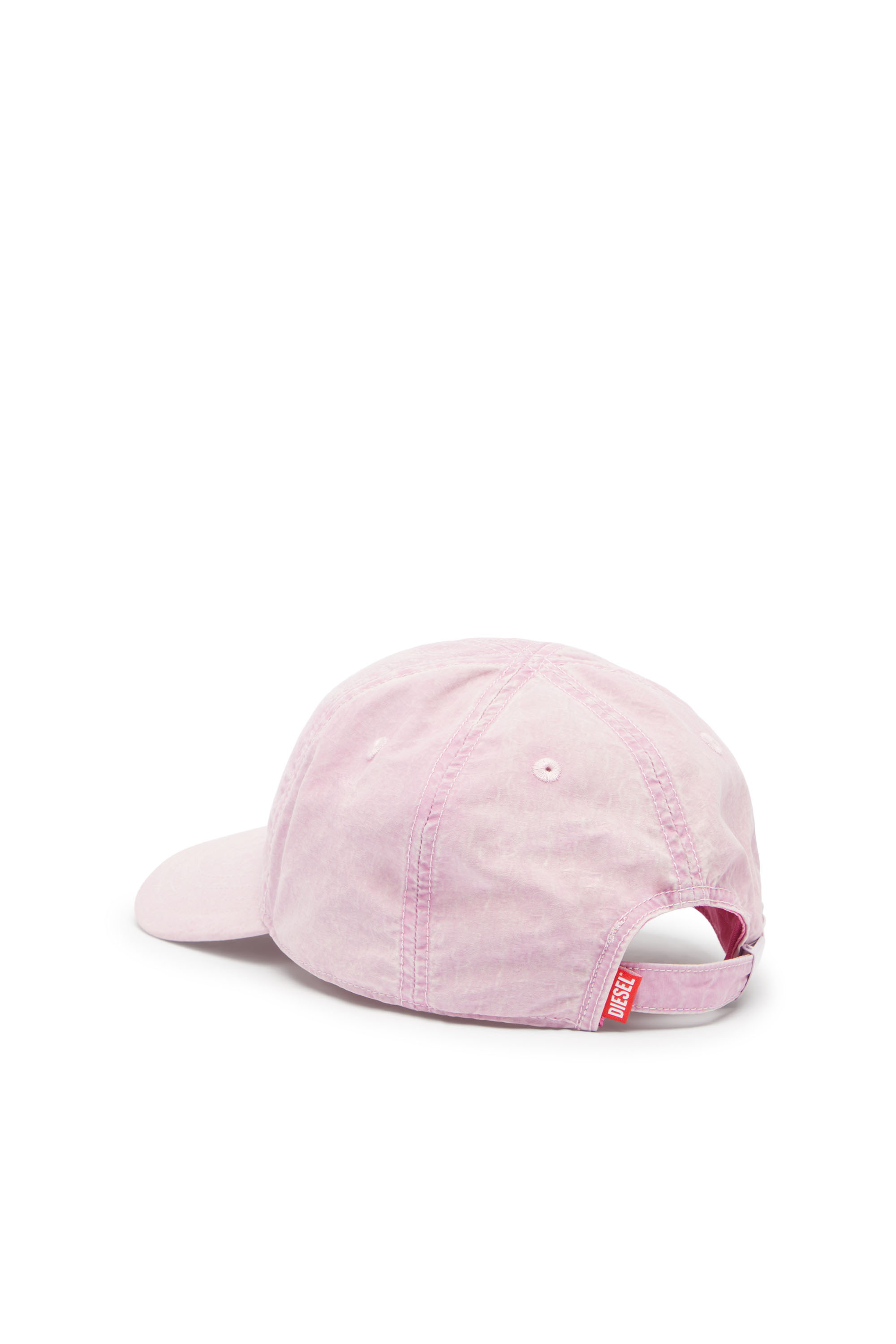 Diesel - C-NYLOFF, Man's Baseball cap with embroidered Oval D in Pink - 2