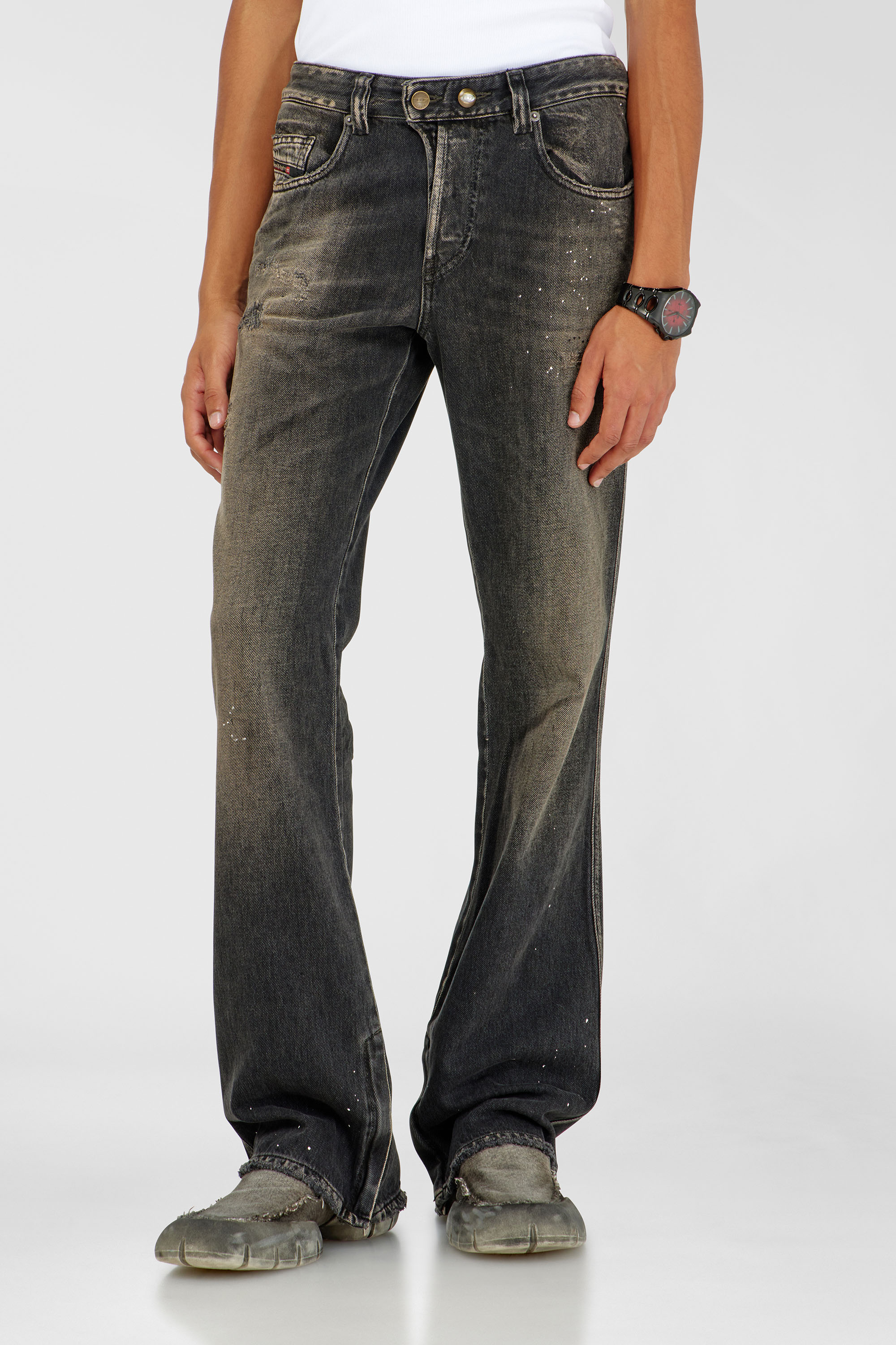 Diesel - Man's Bootcut Jeans 1998 D-Buck 09P64, Black/Dark grey - 1