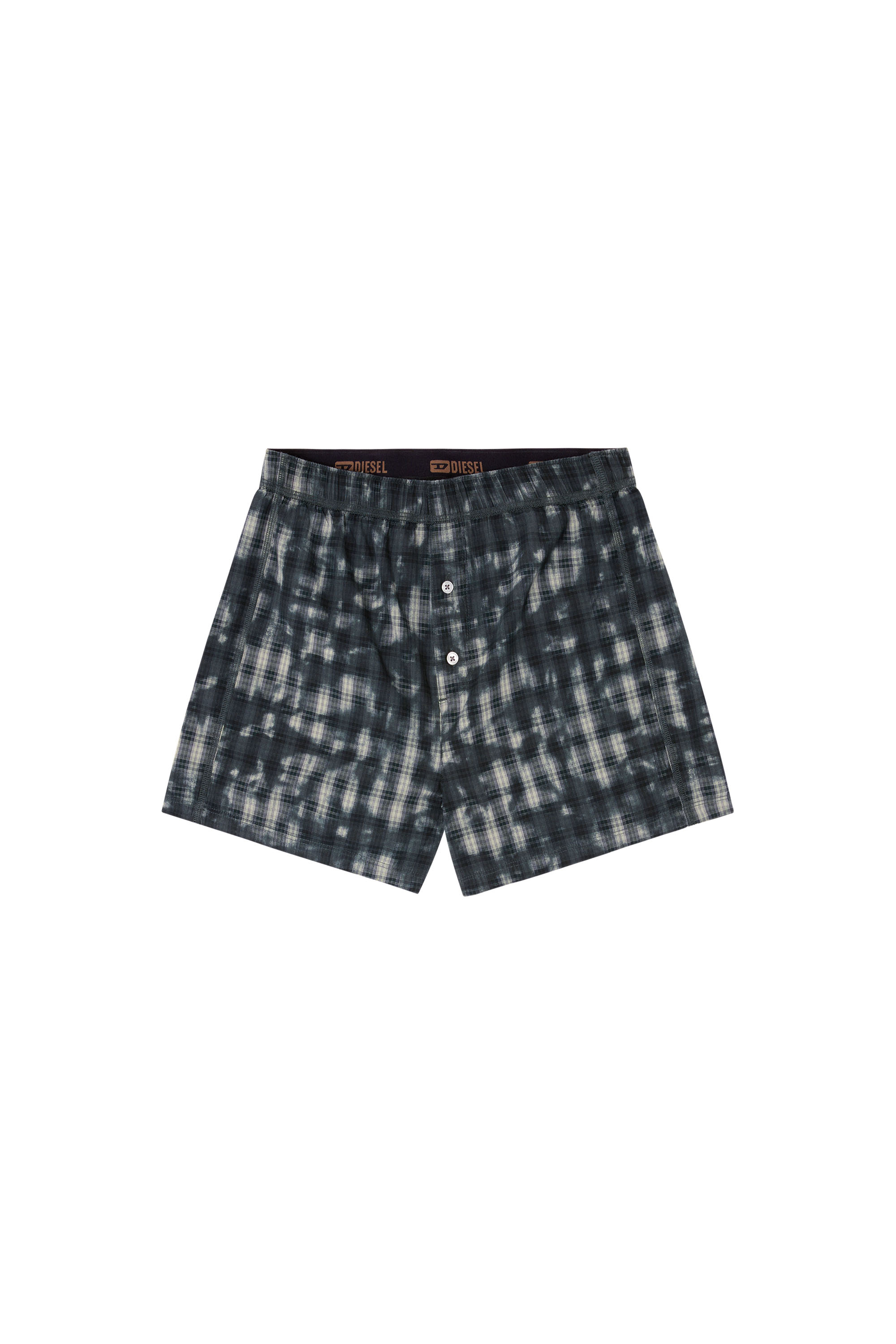 Diesel - STARK-UTLT, Unisex's Boxers with check print in Dark Green - 3
