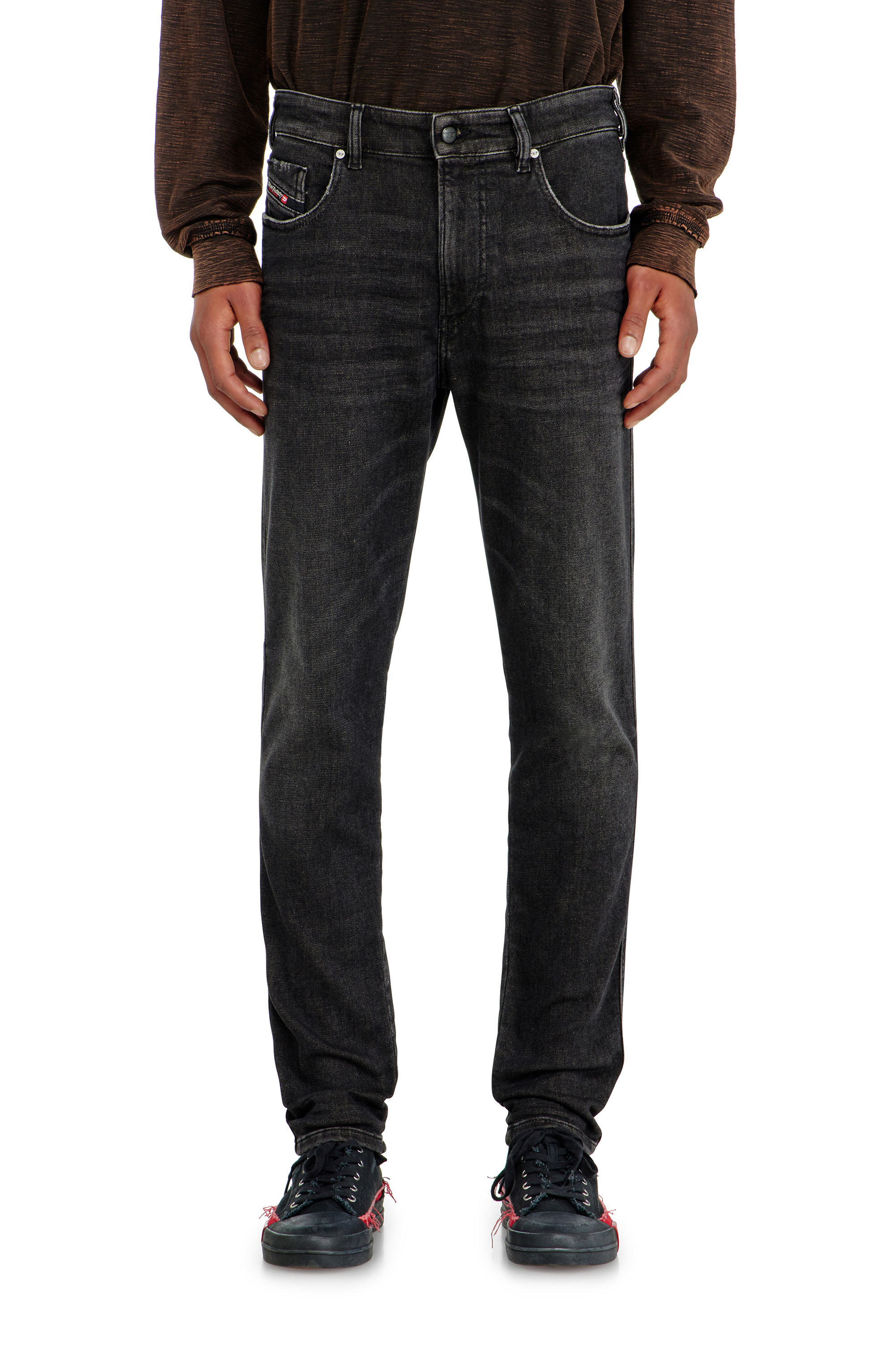 Diesel - Man's Slim 2062 D-Strukt Joggjeans&reg; 09P92, Black/Dark grey - 1