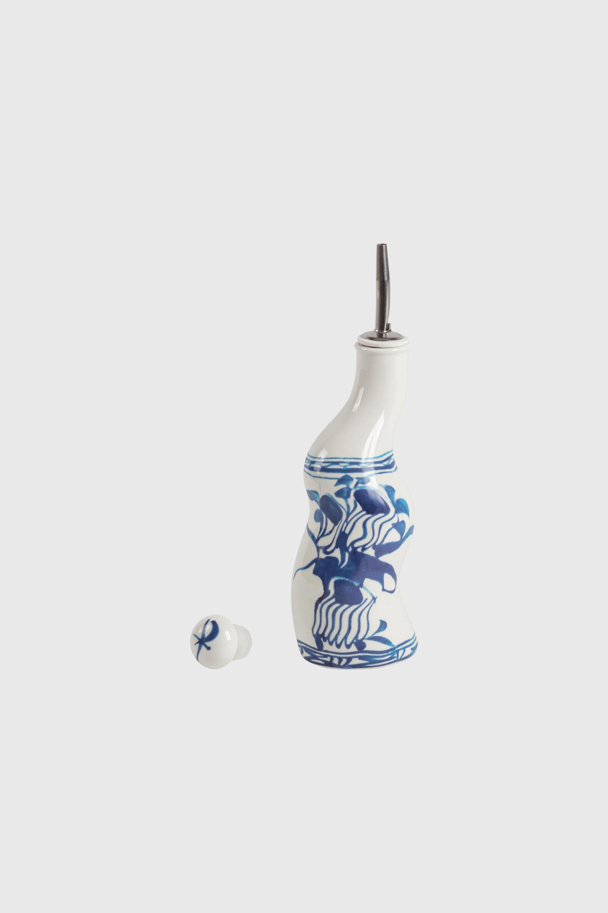 Diesel - 11287 PORCELAIN BOTTLE FOR SEASONING "CL, Unisex's Porcelain bottle for seasoning in White/Blue - 2