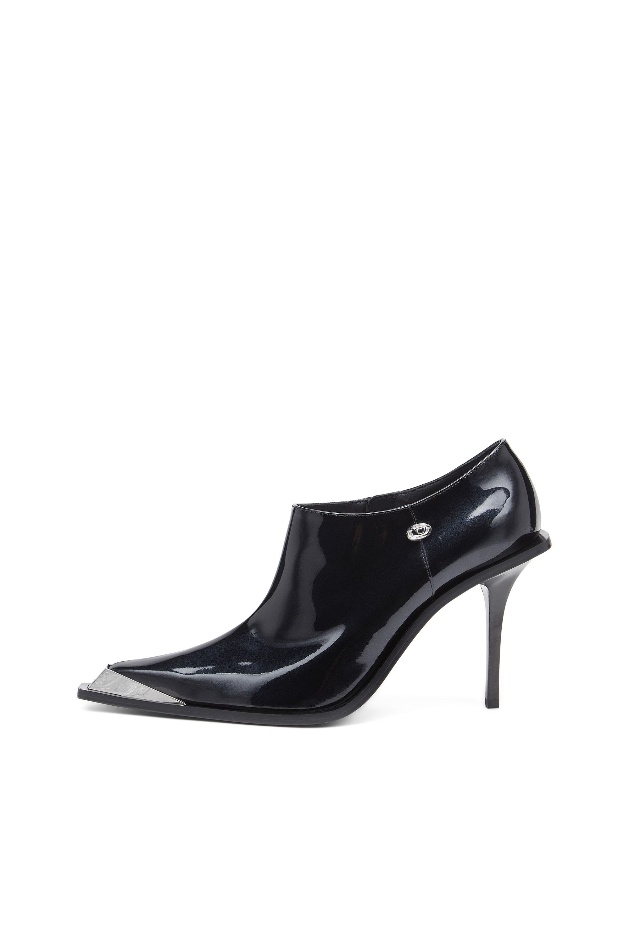 Diesel - D-TONA SC, Woman's D-Tona-Ankle boots in patent leather in Black - 8